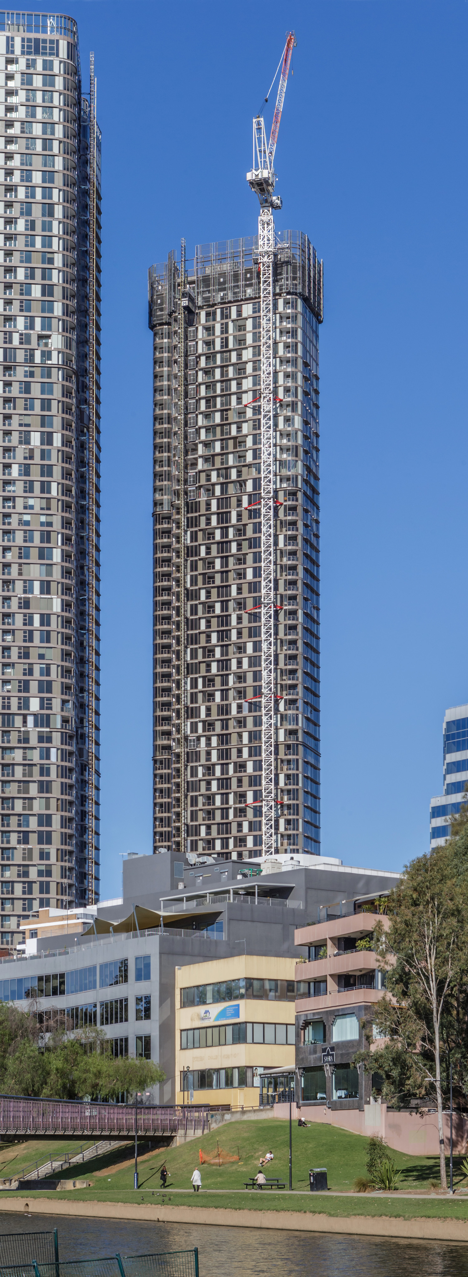 180 George South Tower, Parramatta - View from the northwest. © Mathias Beinling