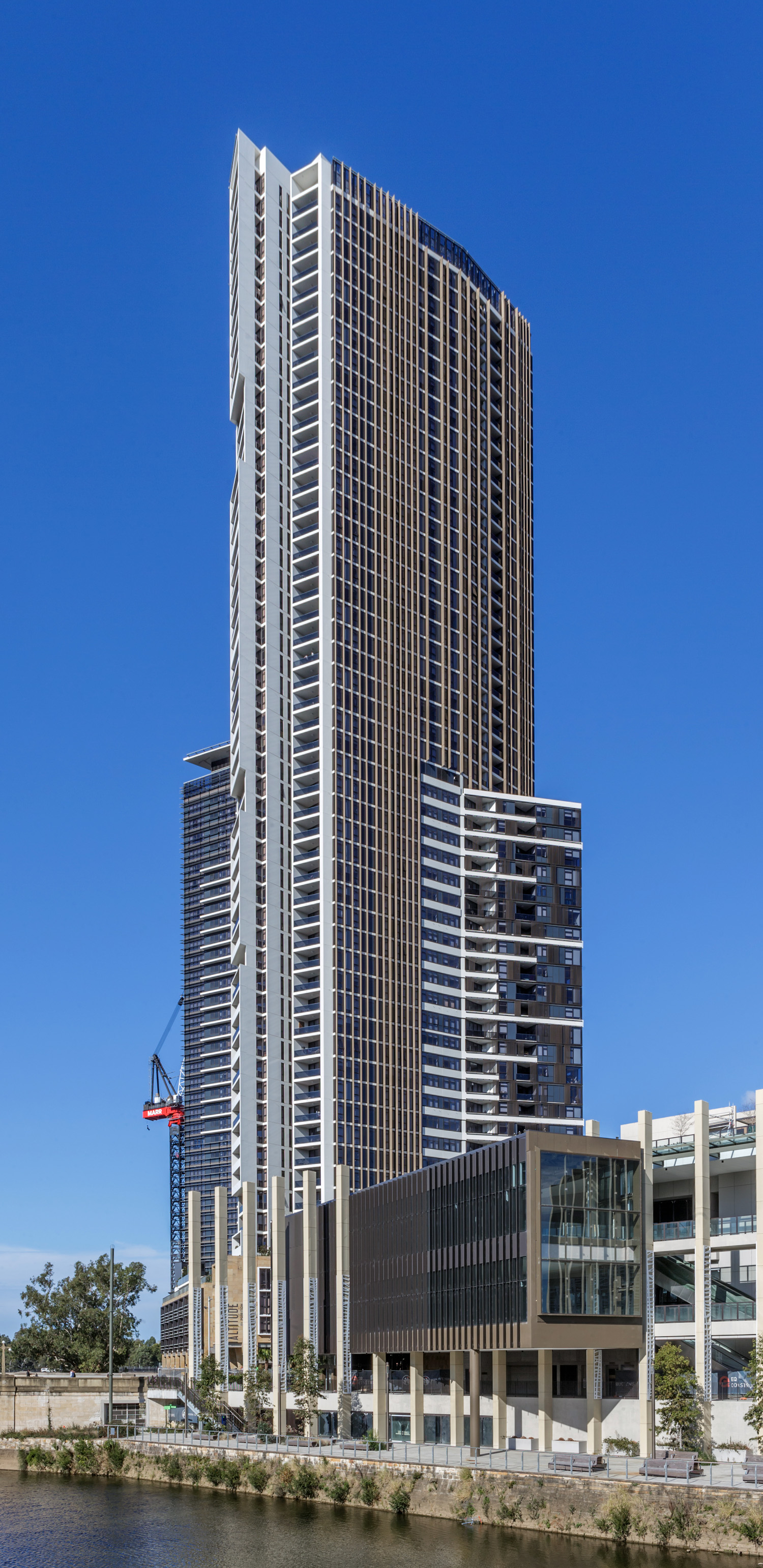 Altitude Apartments Tower A, Parramatta - View from the northwest. © Mathias Beinling