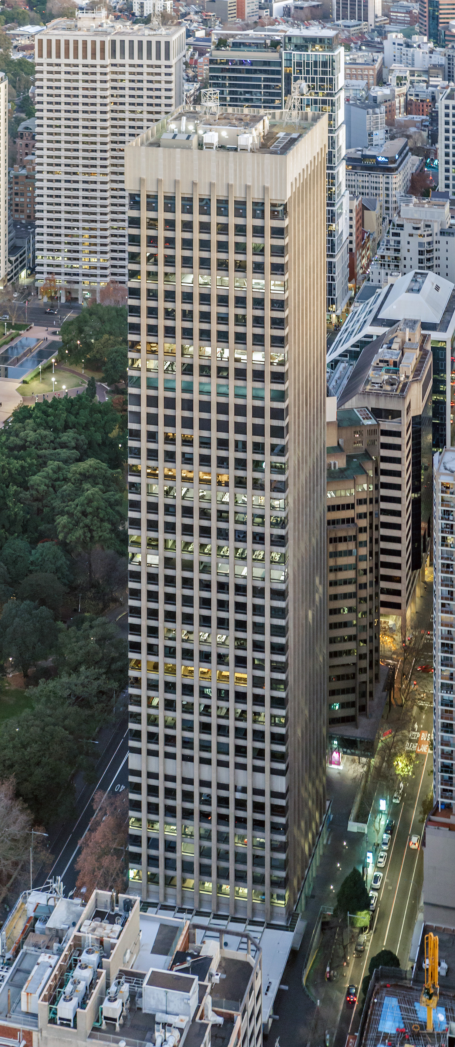 201 Elizabeth Street, Sydney - View from Sydney Tower. © Mathias Beinling