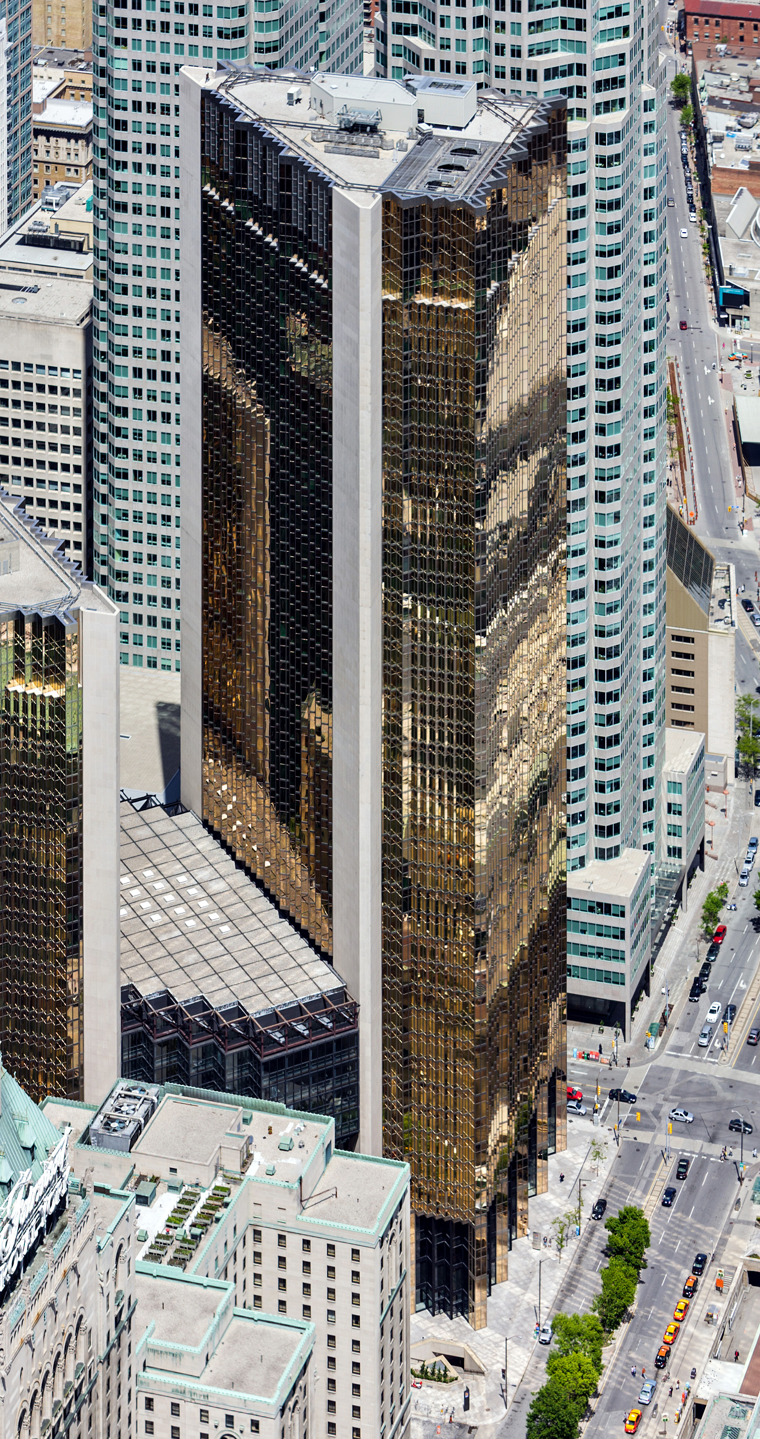 Royal Bank Plaza South, Toronto - View from CN Tower. © Mathias Beinling