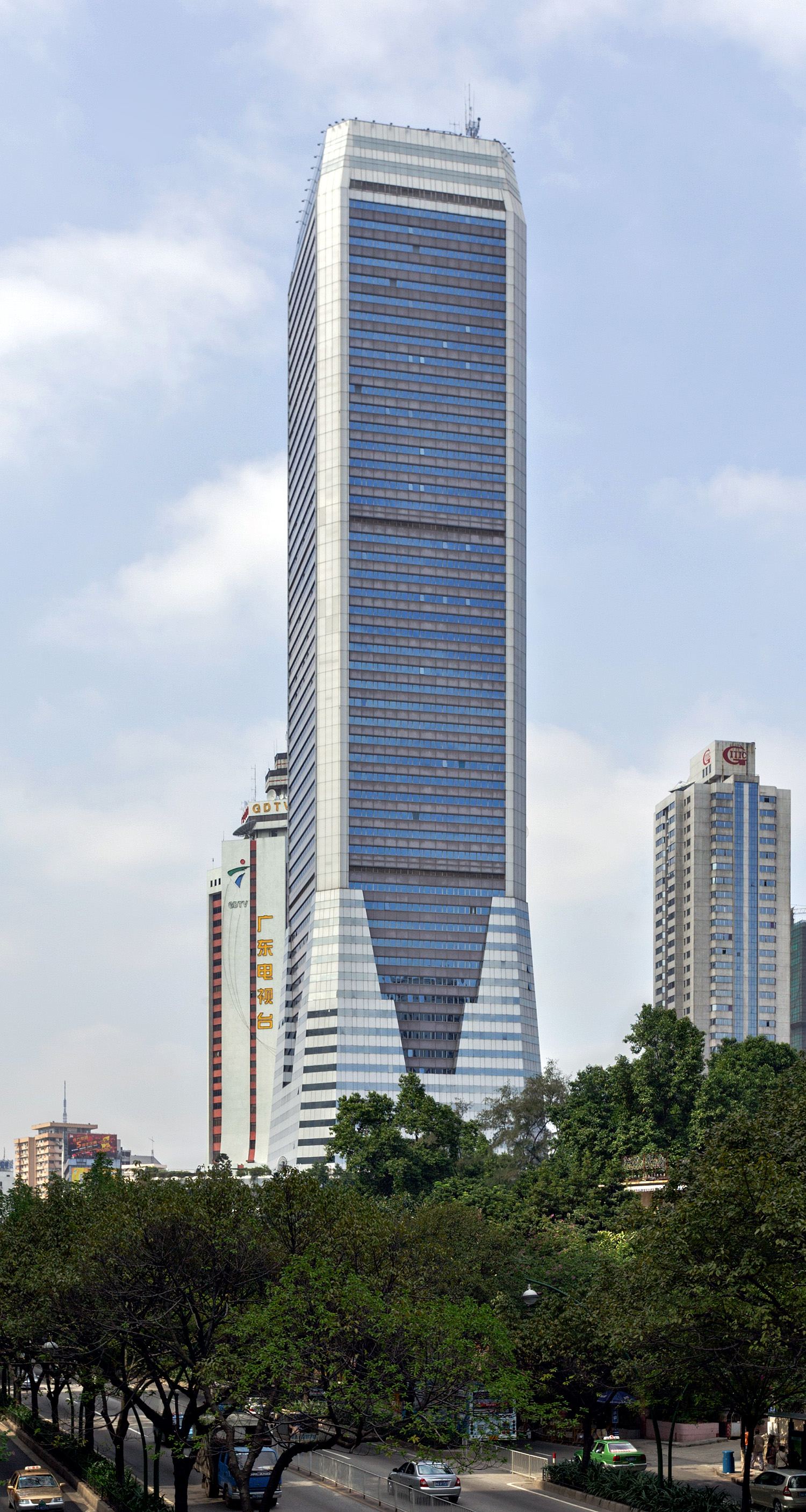 Guangdong International Building, Guangzhou - View from the east. © Mathias Beinling