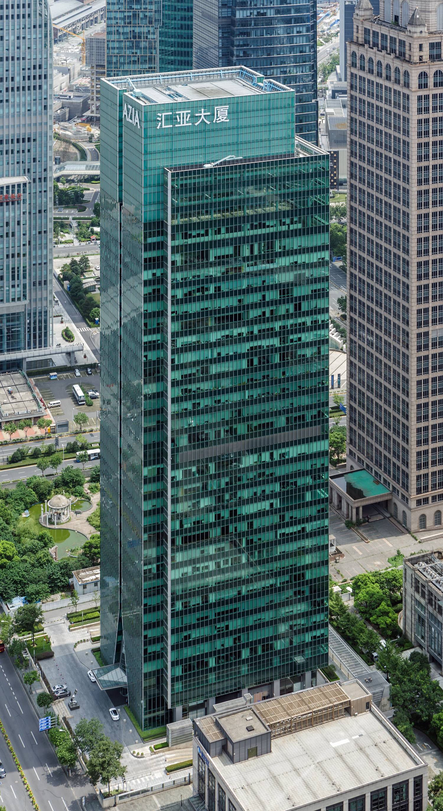AZIA Center, Shanghai - View from Oriental Pearl Tower. © Mathias Beinling