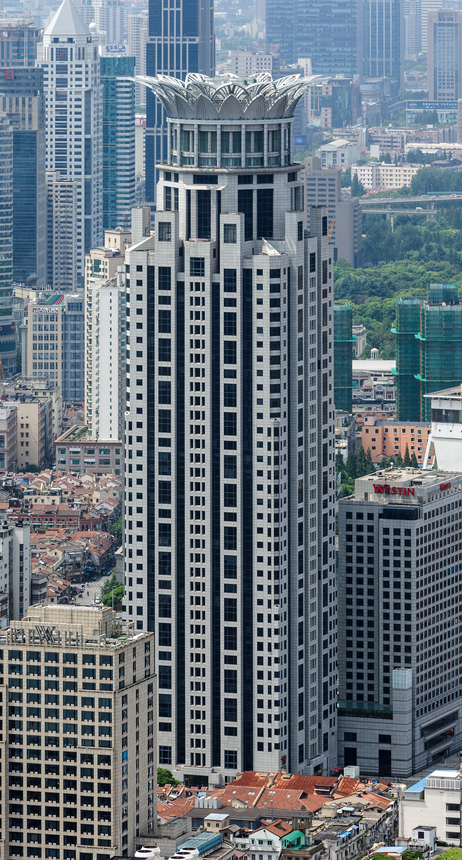 Bund Center, Shanghai - View from Oriental Pearl Tower. © Mathias Beinling