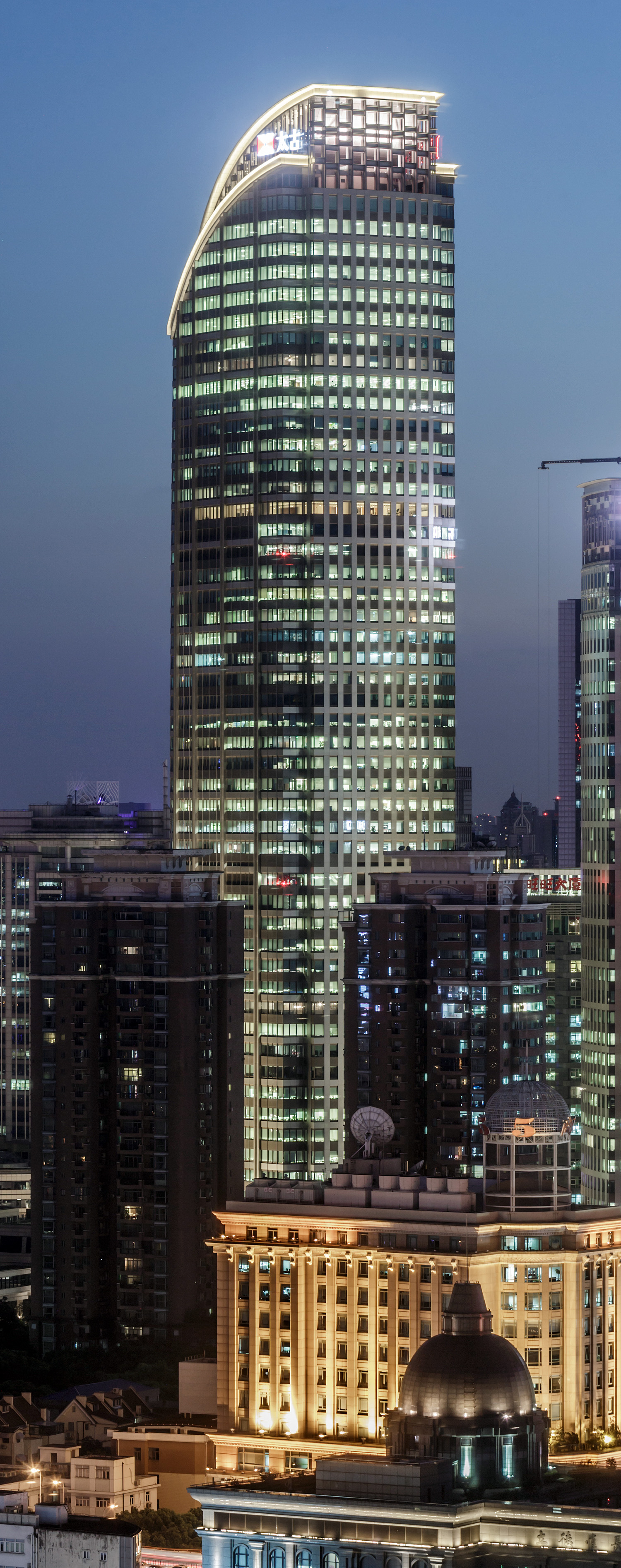 HKRI Centre One, Shanghai - View from Radisson New World Hotel. © Mathias Beinling