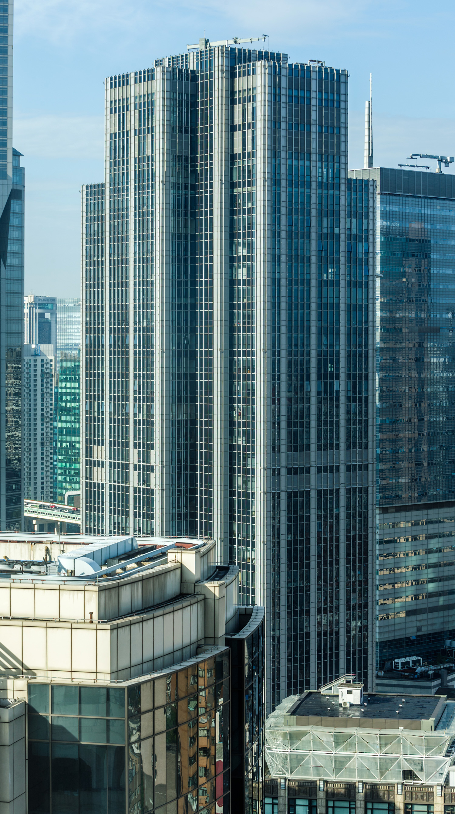 Liu Chong Hing Finance Center, Shanghai - View from Radisson New World Hotel. © Mathias Beinling