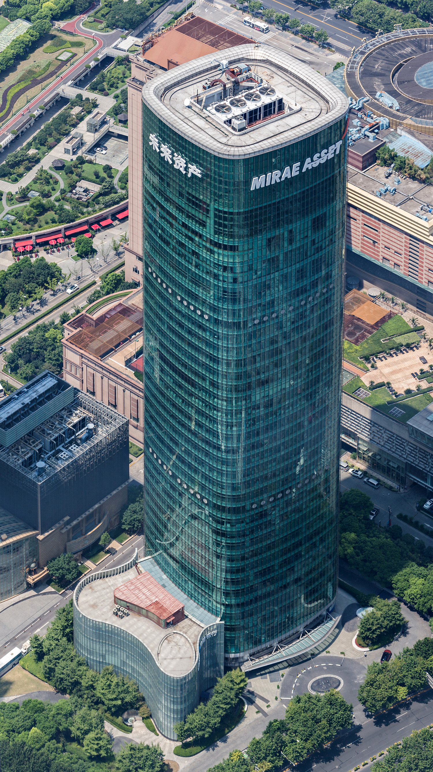 Mirae Asset Tower, Shanghai - View from Shanghai Tower. © Mathias Beinling
