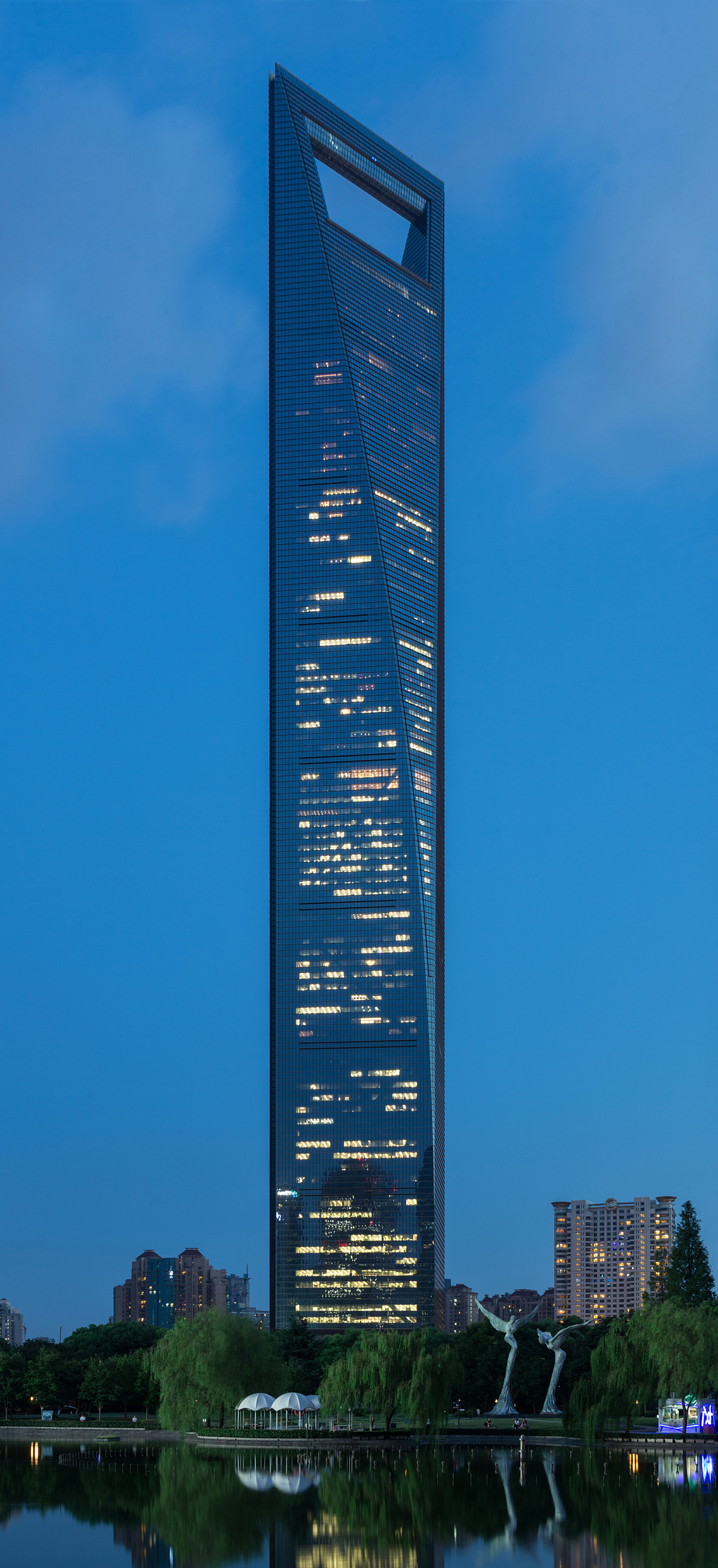 Shanghai World Financial Center, Shanghai - View from the north. © Mathias Beinling