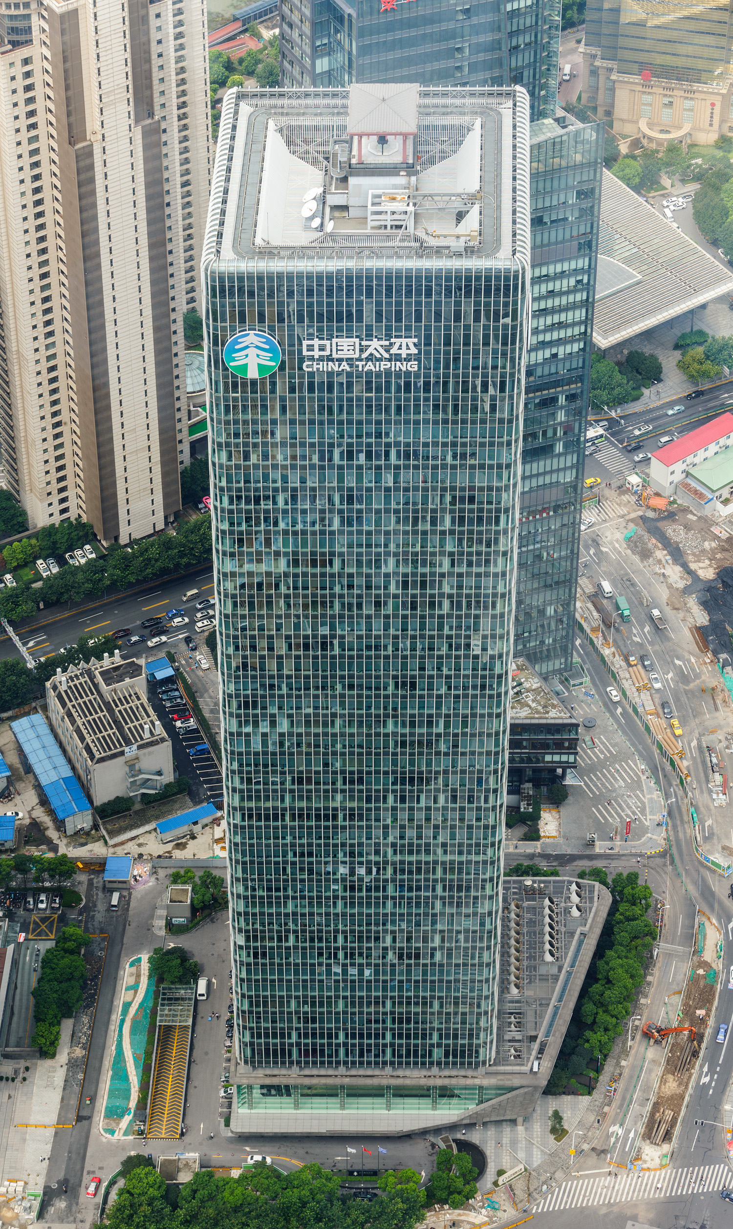 Taiping Financial Tower, Shanghai - View from Shanghai World Financial Center. © Mathias Beinling