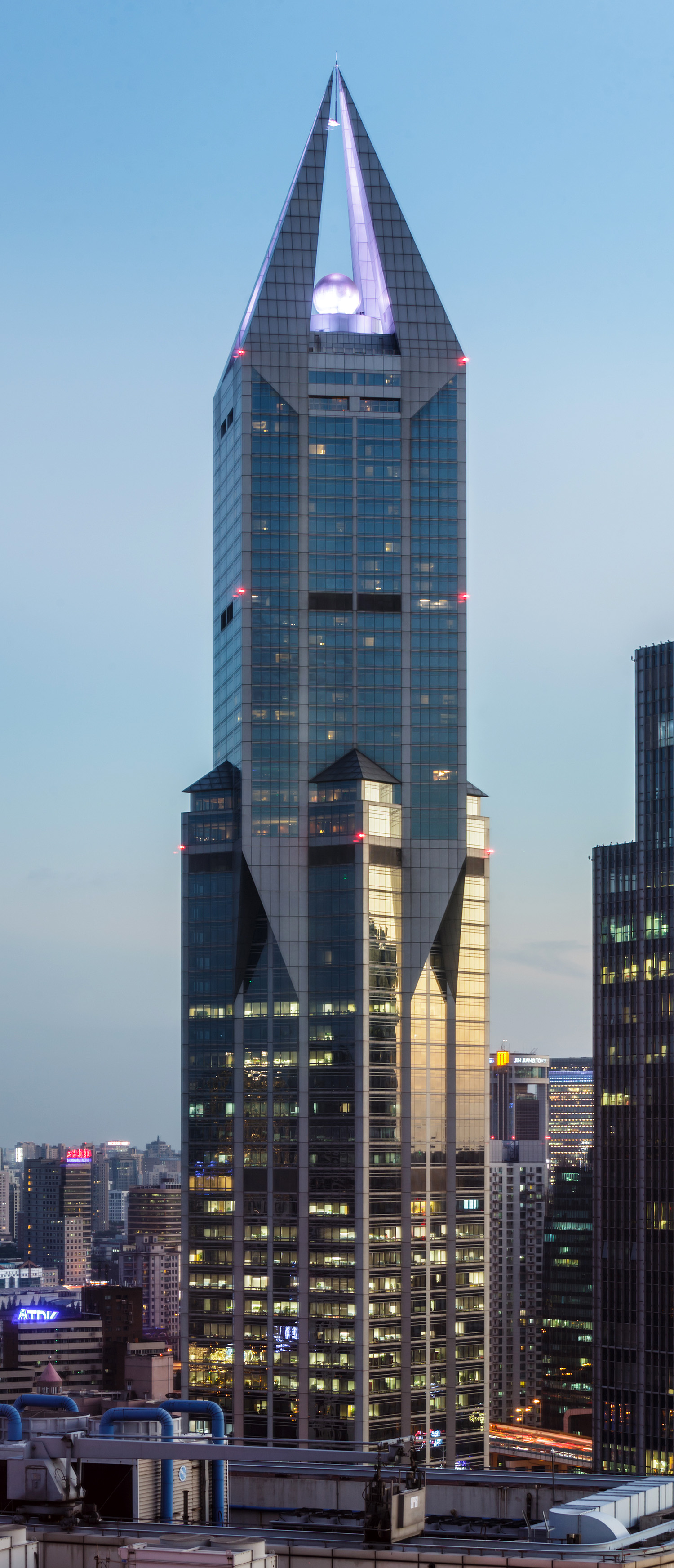 Tomorrow Square, Shanghai - View from Radisson New World Hotel. © Mathias Beinling
