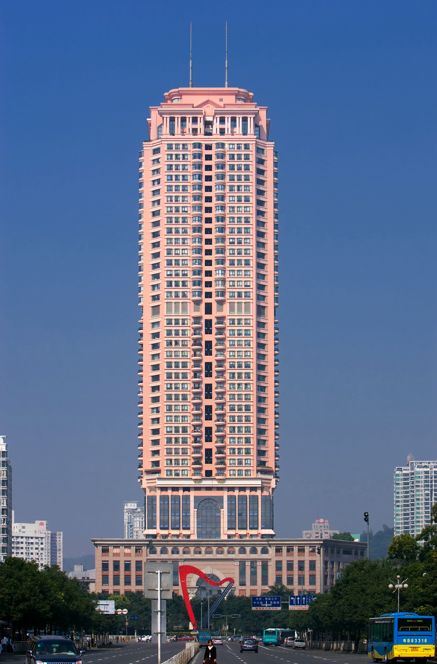 Juno Tower, Shenzhen - View from the south. © Mathias Beinling