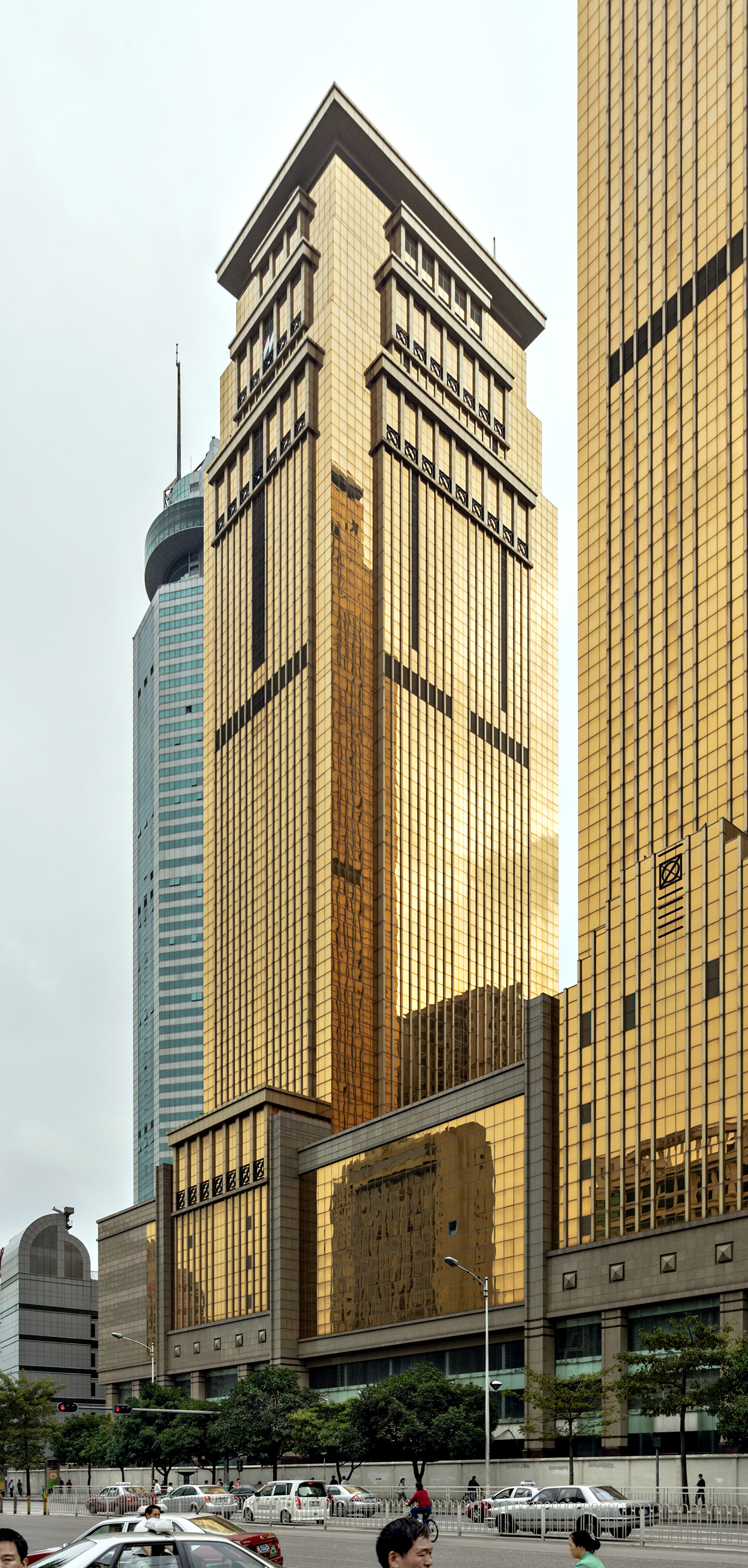 New Century Plaza East Tower, Shenzhen - View from the northwest. © Mathias Beinling