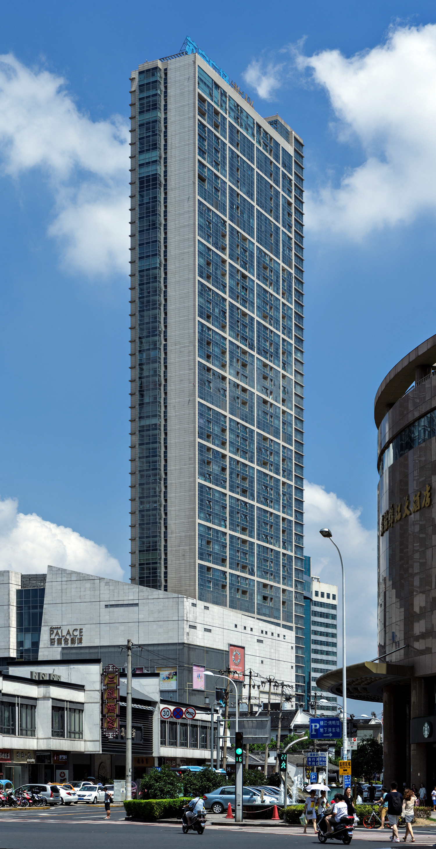 Wuxi Suning Plaza Tower 2, Wuxi - View from the southwest. © Mathias Beinling