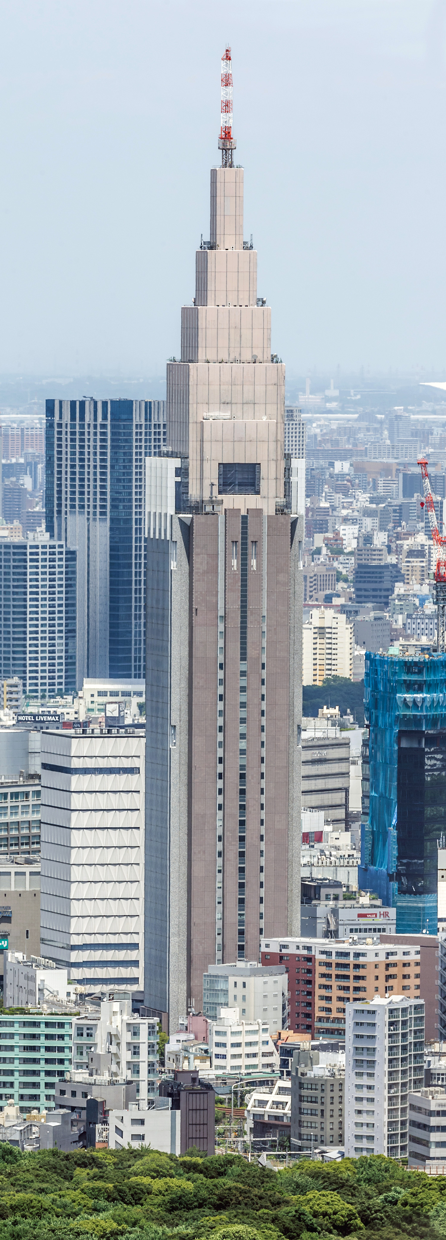 NTT DoCoMo Yoyogi Building, Tokyo - View from Shibuya Scramble Square. © Mathias Beinling
