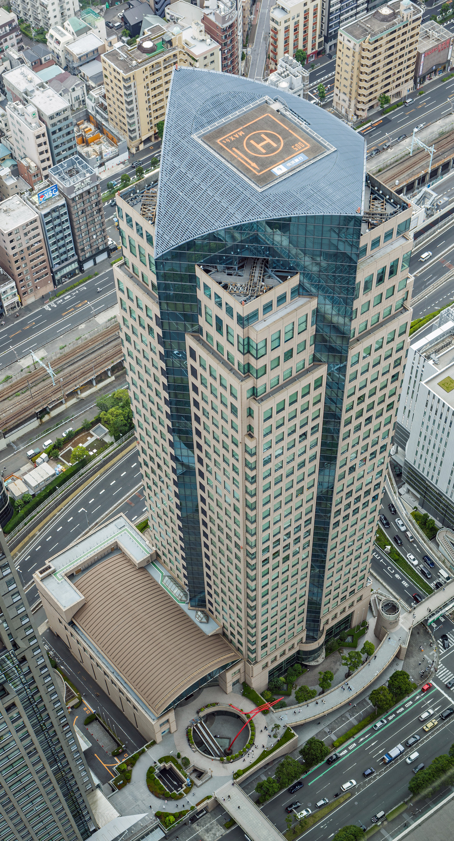 Bank of Yokohama, Yokohama - View from Landmark Tower. © Mathias Beinling