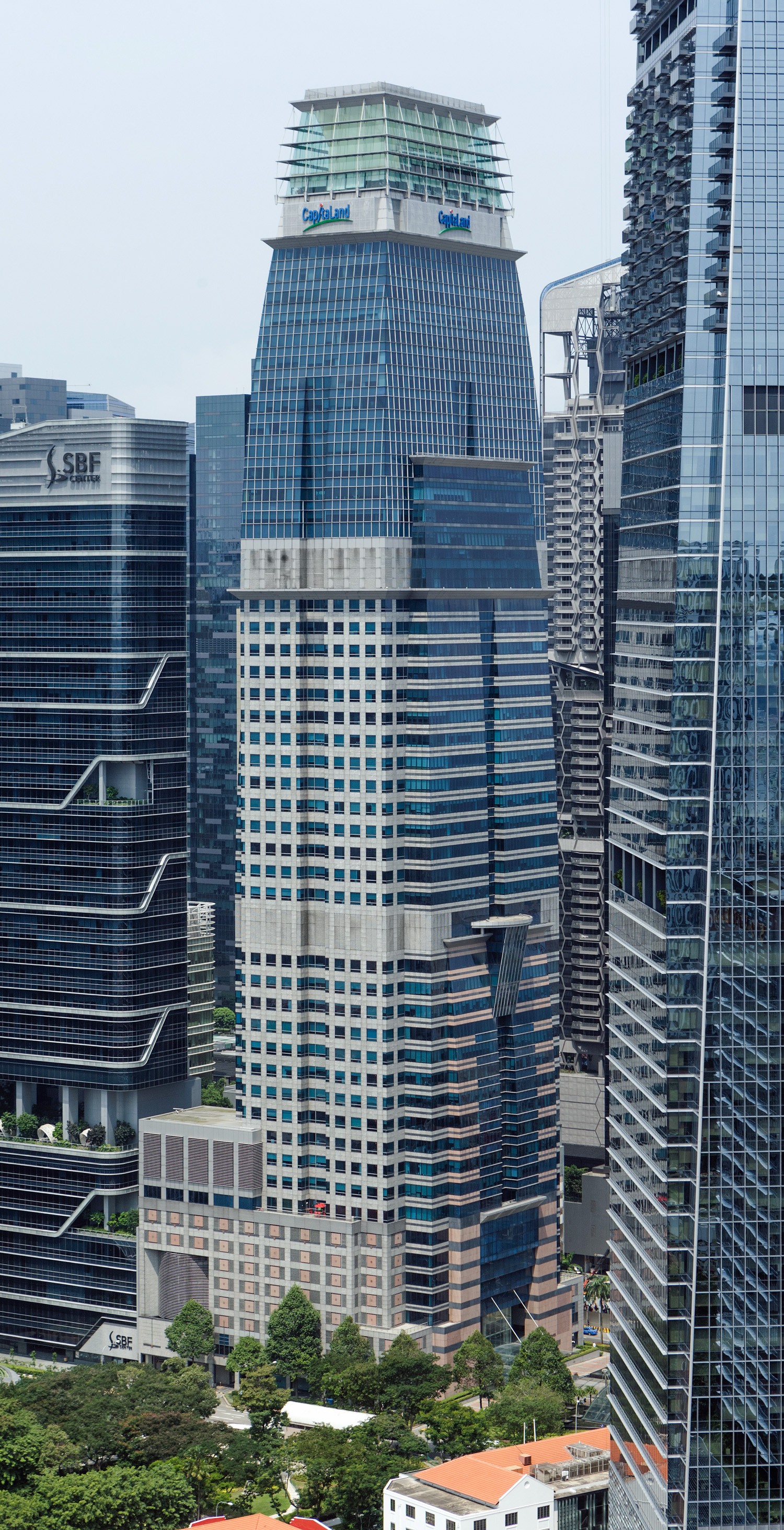 Capital Tower, Singapore - View from Pinnacle@Duxton. © Mathias Beinling