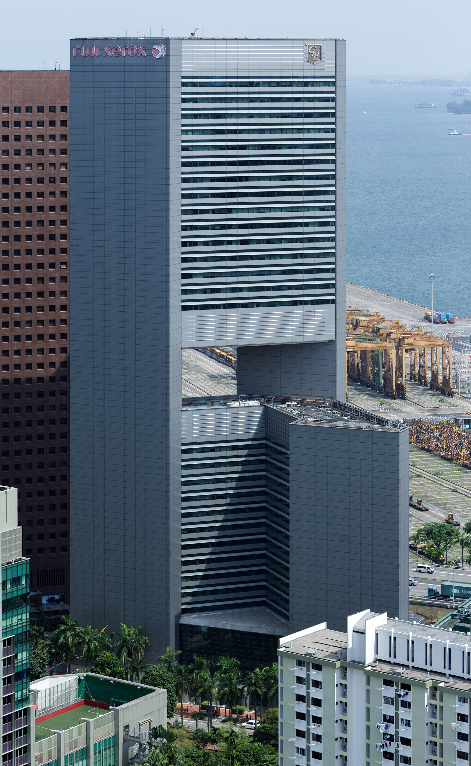 Fuji Xerox Tower, Singapore - View from Pinnacle@Duxton. © Mathias Beinling