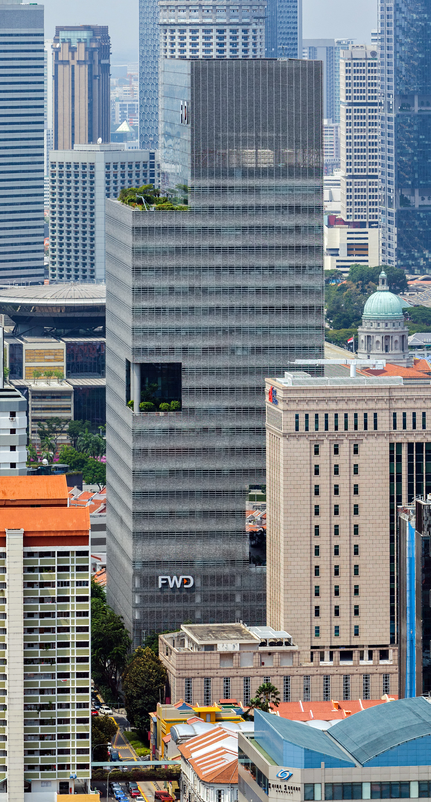 One George Street, Singapore - View from Pinnacle@Duxton. © Mathias Beinling