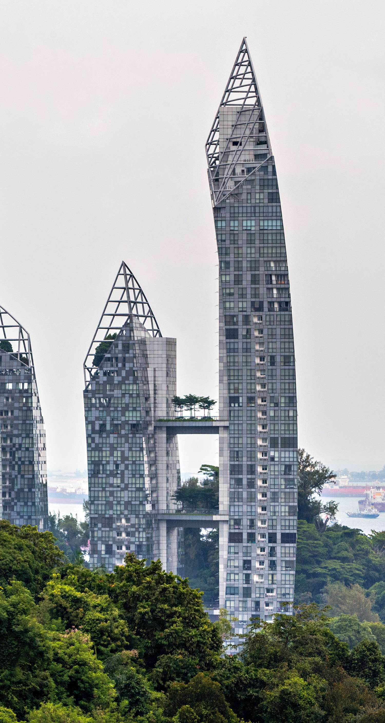 Reflections at Keppel Bay Tower 1A, Singapore - View from Henderson Waves. © Mathias Beinling