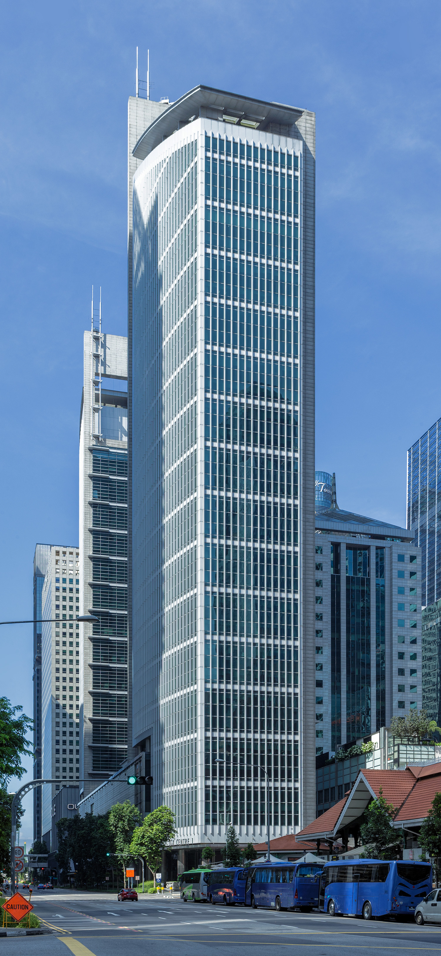 SGX Centre 1, Singapore - View from the northeast. © Mathias Beinling