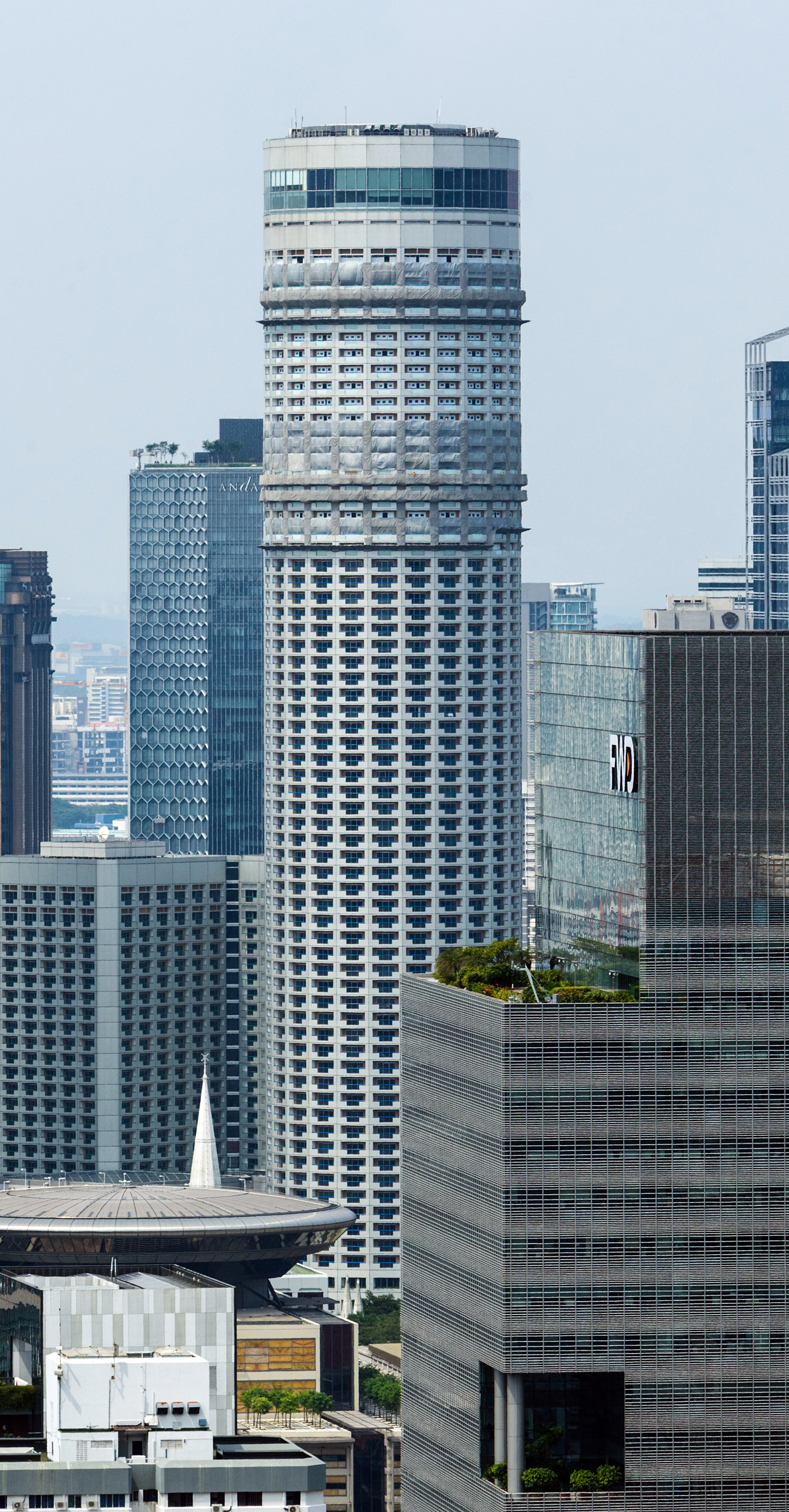 Swissotel The Stamford, Singapore - View from Pinnacle@Duxton. © Mathias Beinling