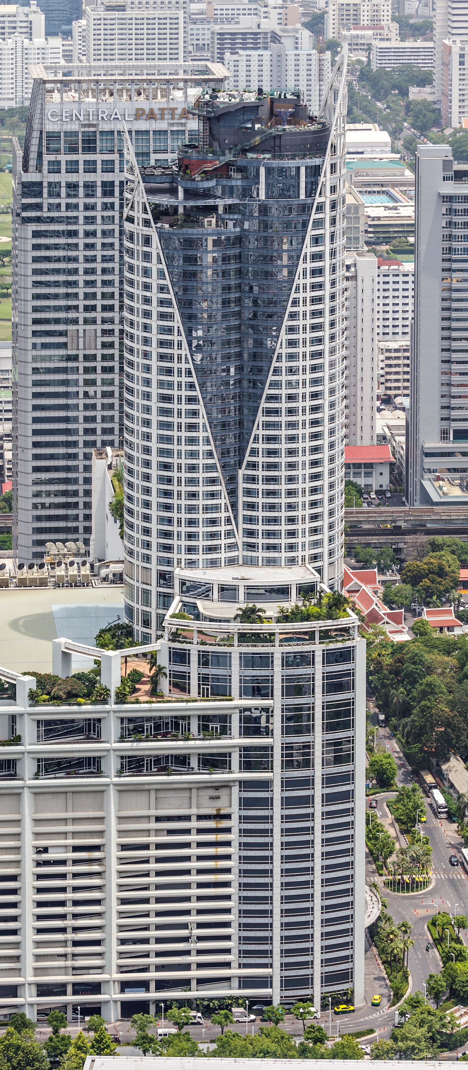 Centara Grand, Bangkok - View from Baiyoke Tower II. © Mathias Beinling