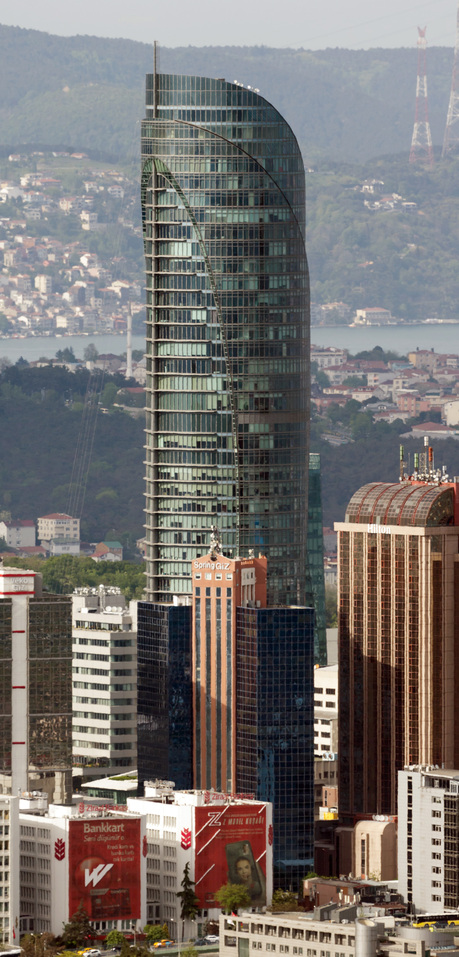 Maslak Spine Tower, Istanbul - View from Sapphire Tower. © Mathias Beinling