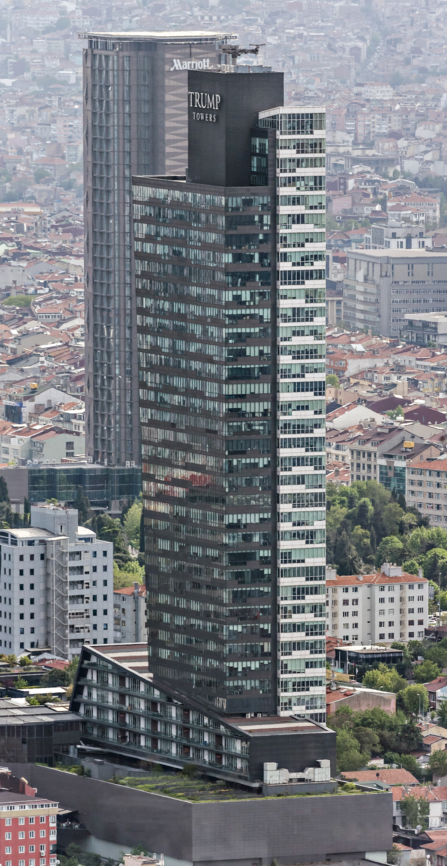 Trump Tower 1, Istanbul - View from Sapphire Tower. © Mathias Beinling
