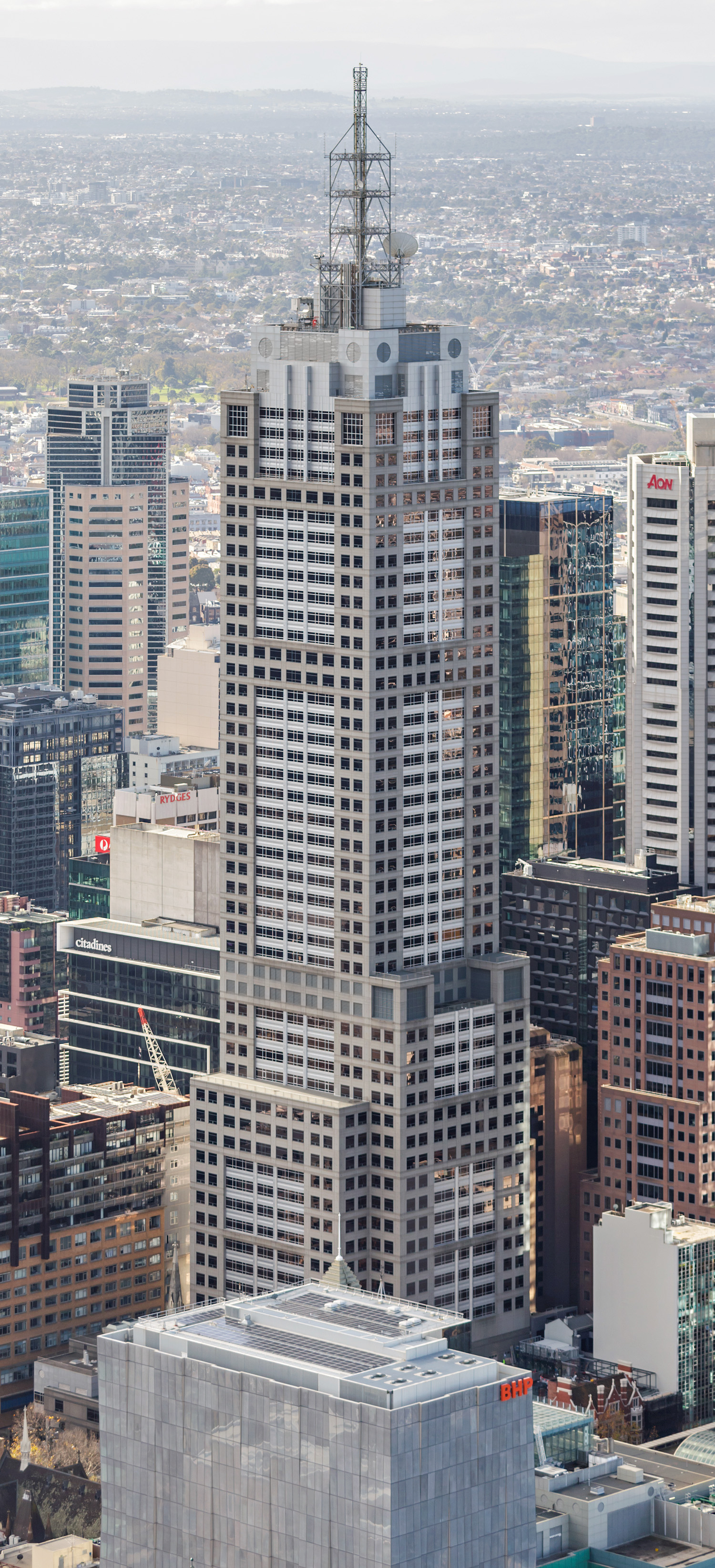 120 Collins Street, Melbourne - View from Eureka Tower. © Mathias Beinling