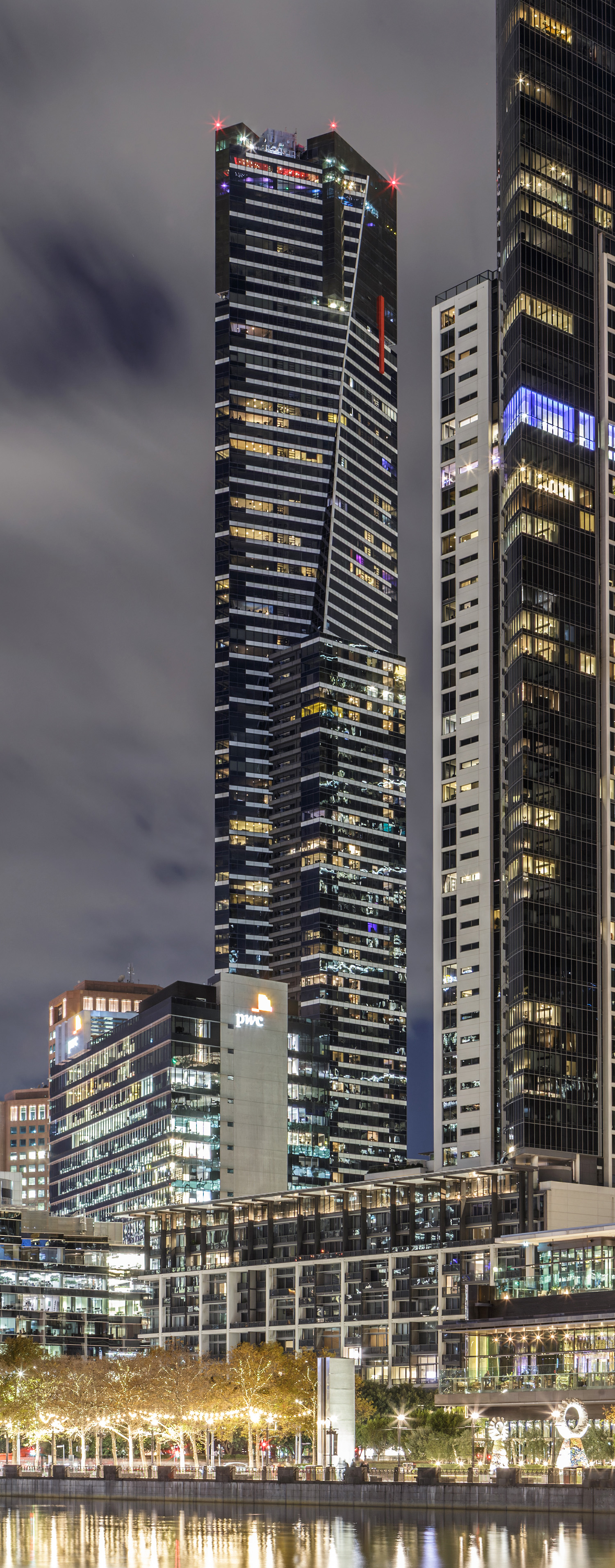 Eureka Tower, Melbourne - View across Yarra River. © Mathias Beinling