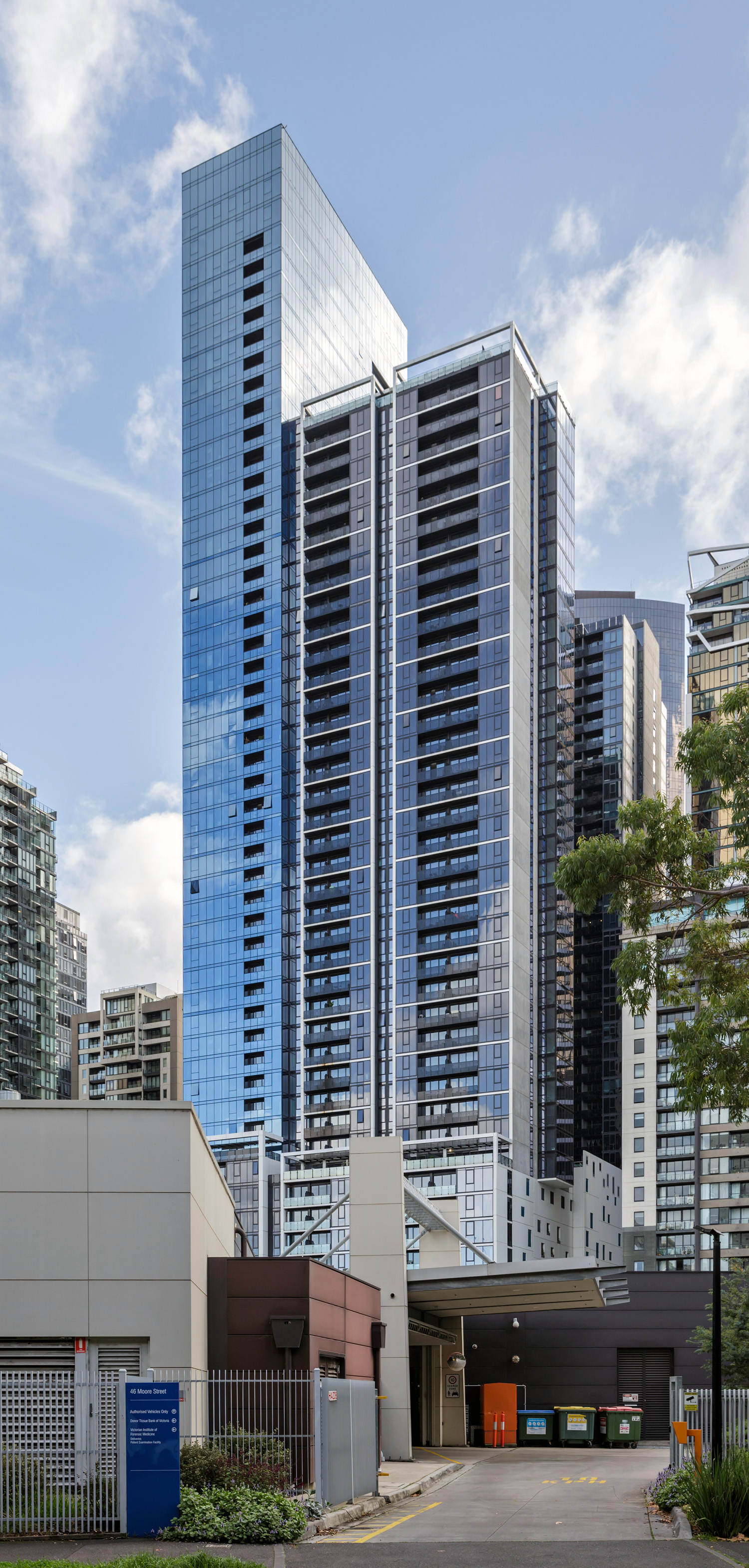 Southbank Place, Melbourne - View from Kavanagh Street. © Mathias Beinling