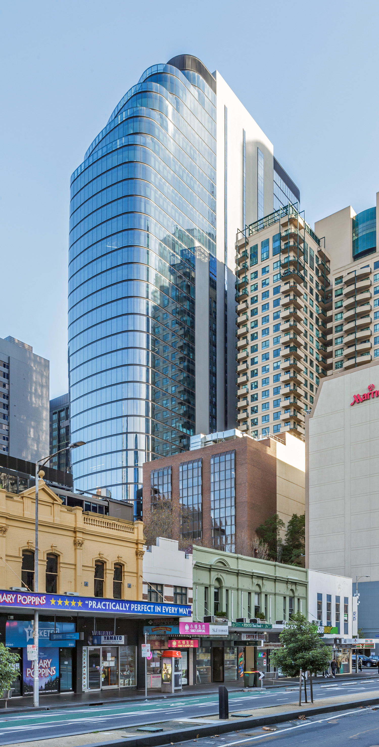 Wesley Place, Melbourne - View from Exhibition Street. © Mathias Beinling