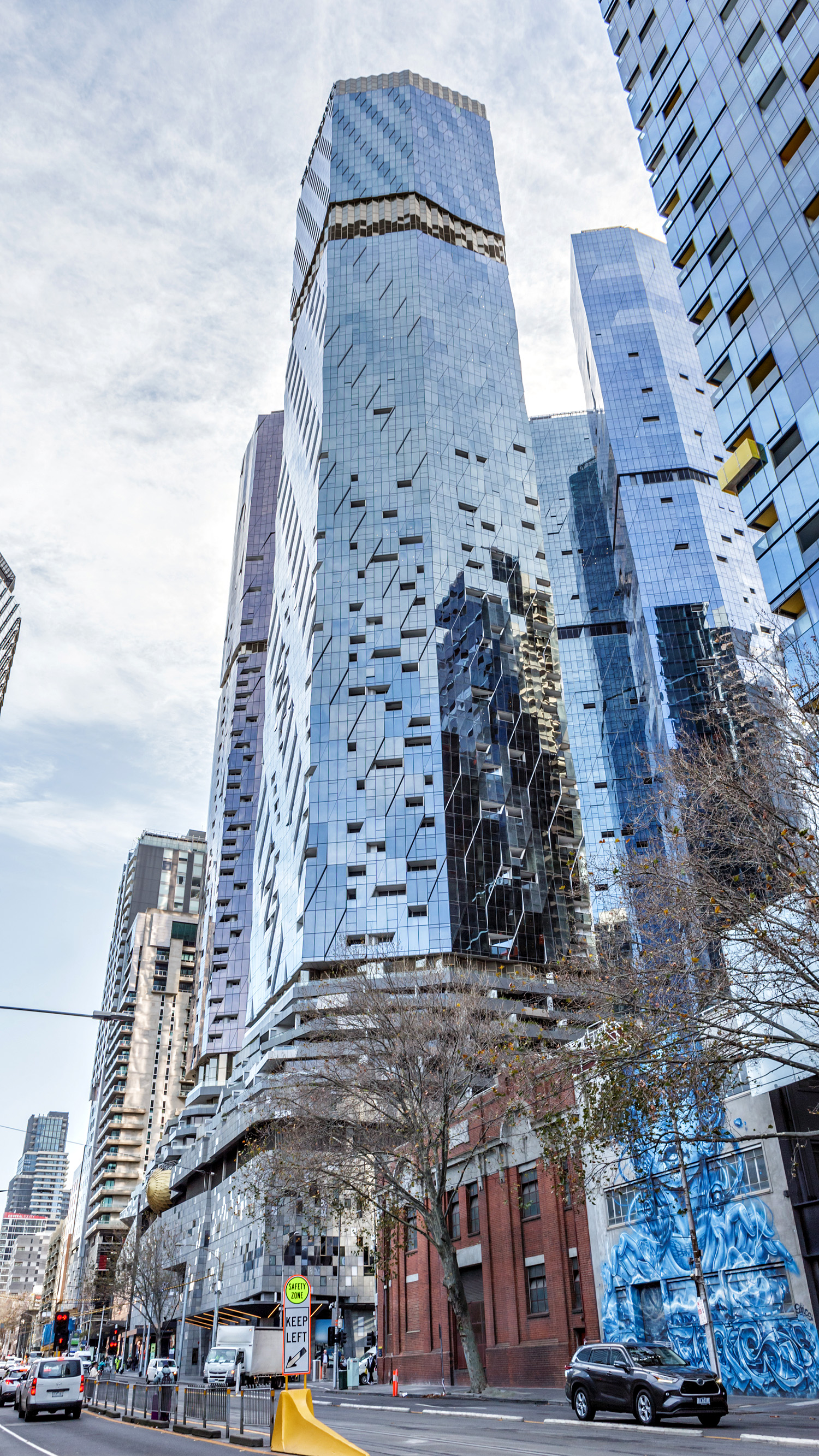 West Side Place Tower A, Melbourne - View from the south. © Mathias Beinling