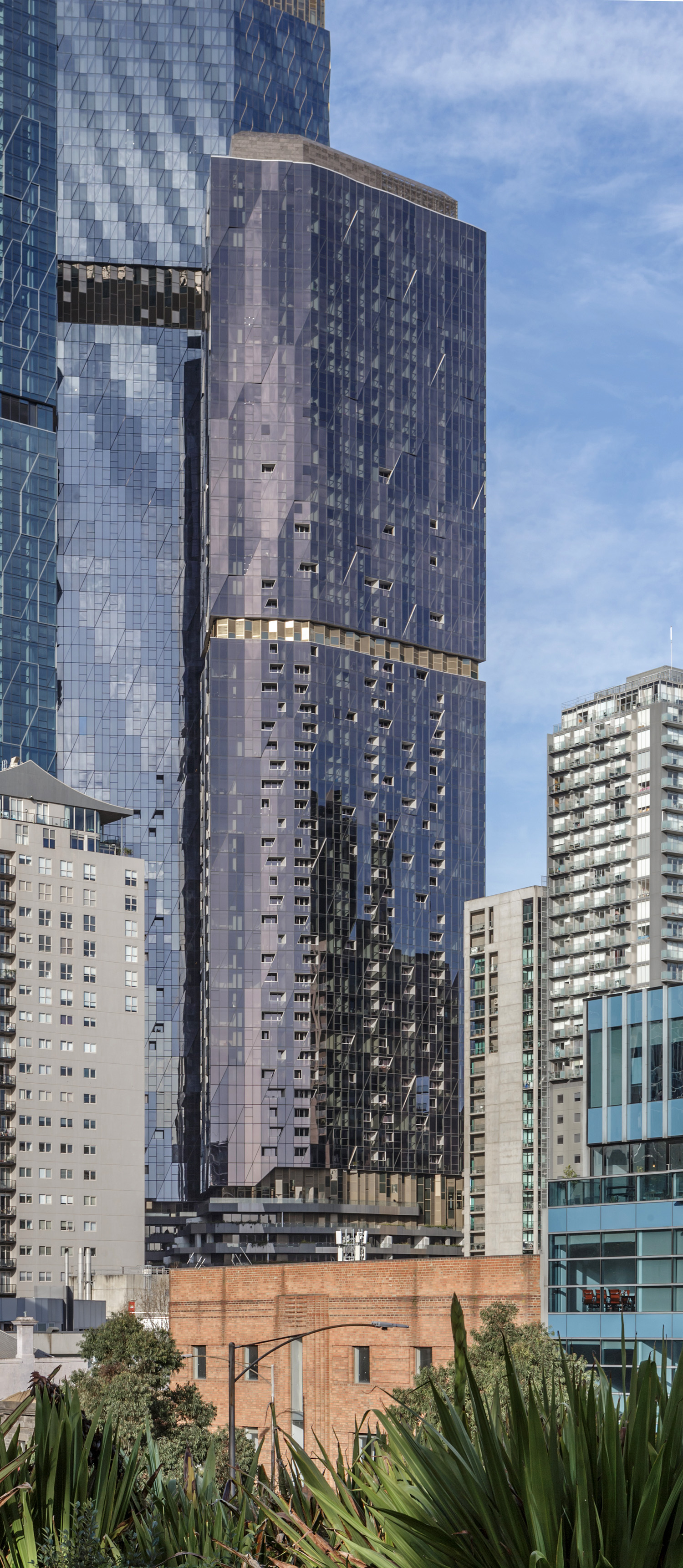 West Side Place Tower B, Melbourne - View from the northeast. © Mathias Beinling