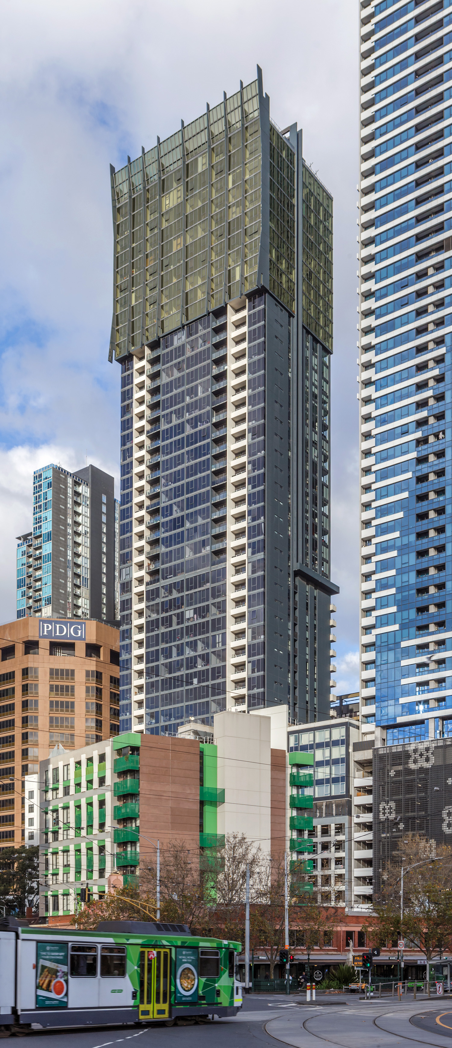 Zen Apartments, Melbourne - View from the northwest. © Mathias Beinling
