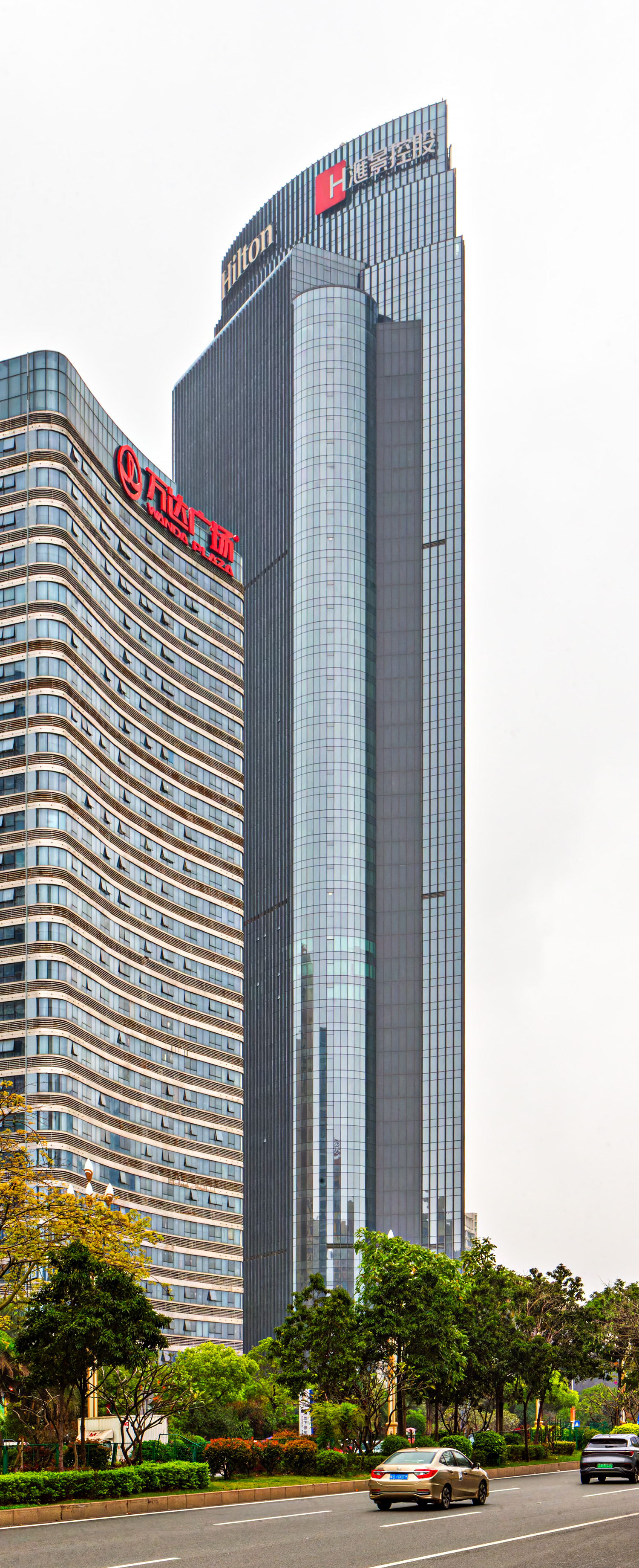 Huijing Center Tower 1, Dongguan - View from the south. © Mathias Beinling