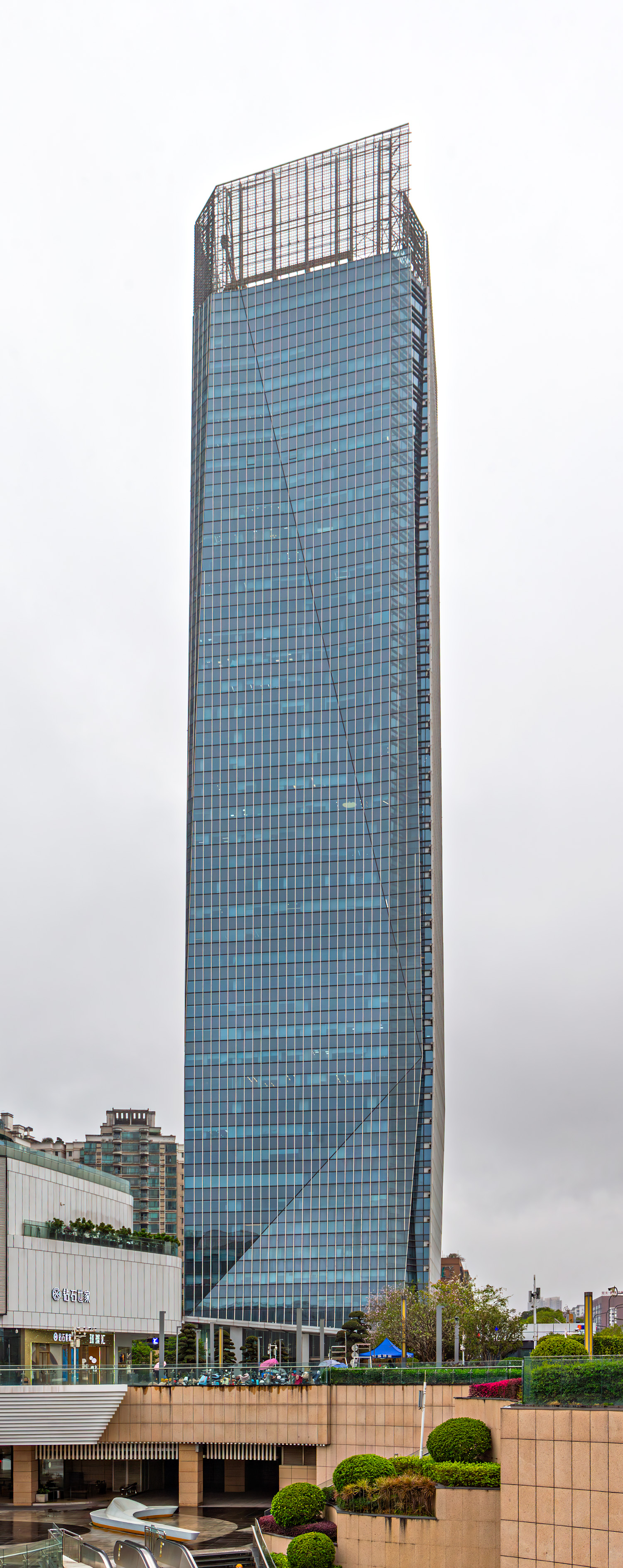 Minying International Trade Center Tower 1, Dongguan - View from the north. © Mathias Beinling
