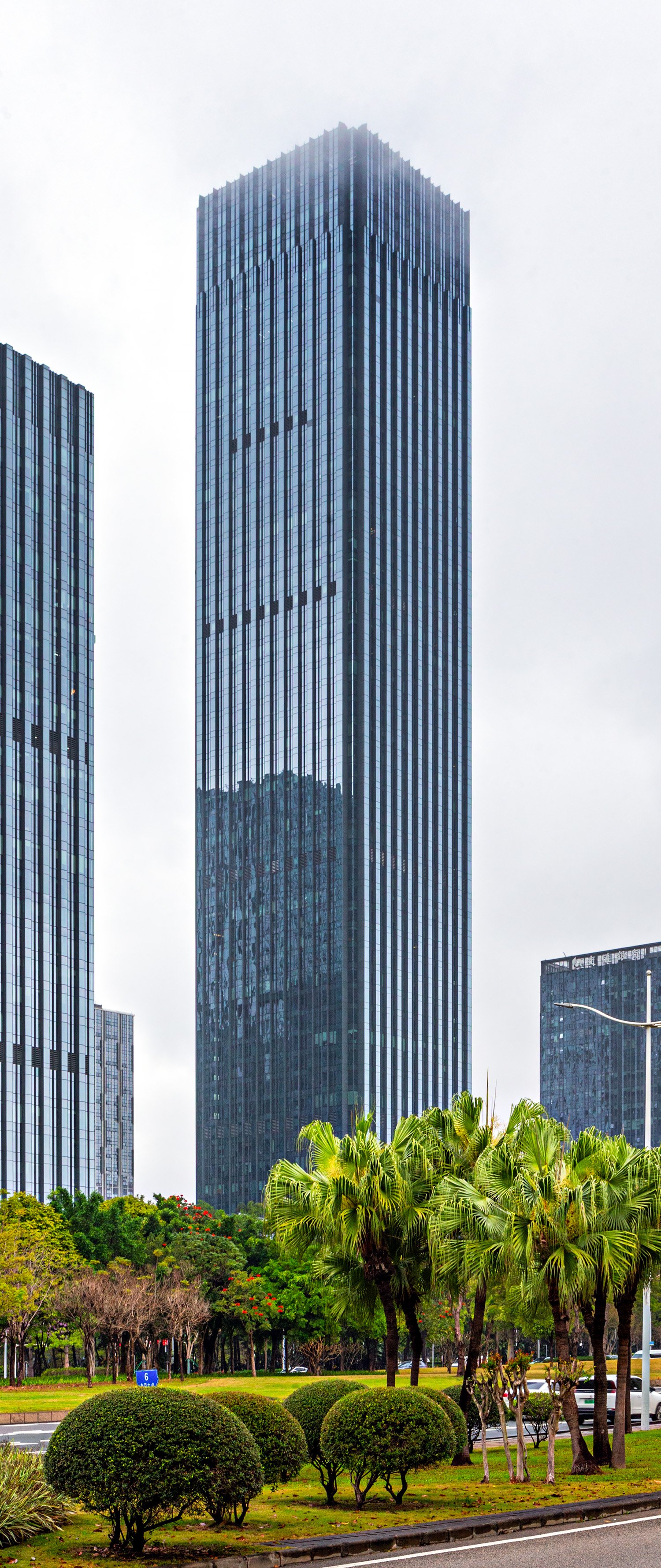 UCC Huanyu Huijin Center Tower 1, Dongguan - View from the south. © Mathias Beinling