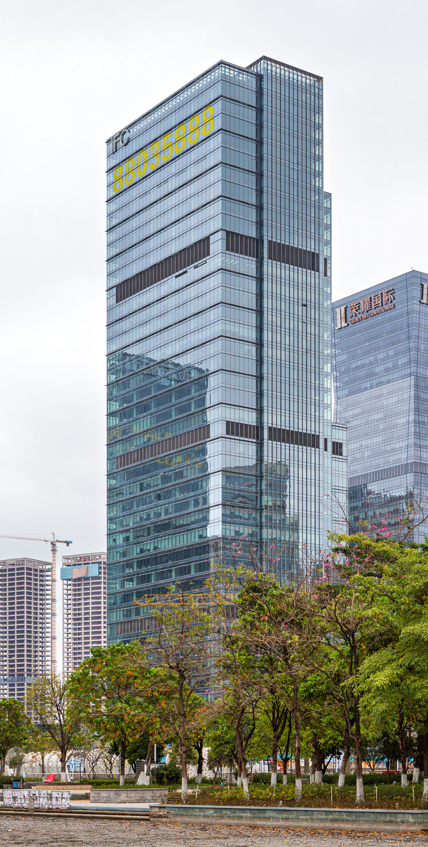 Foshan International Financial Centre, Foshan - View from the southeast. © Mathias Beinling