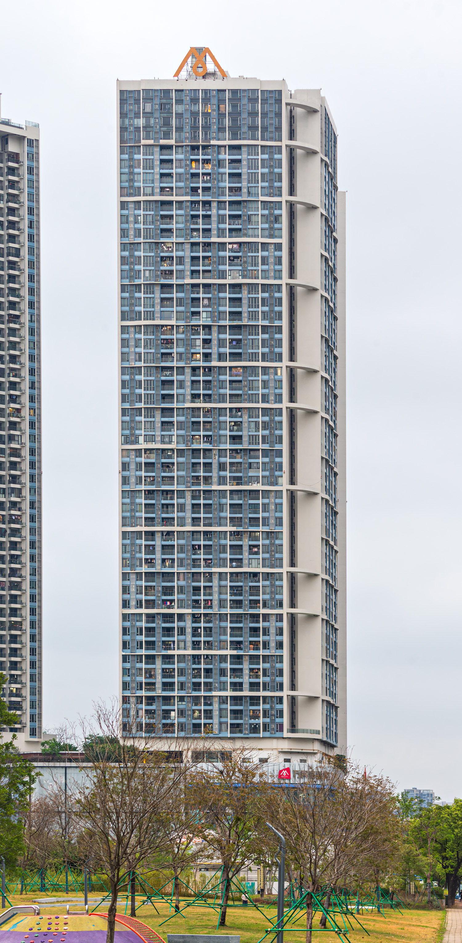 Jinhai M City (Residential Tower 3), Foshan - View from the southeast. © Mathias Beinling