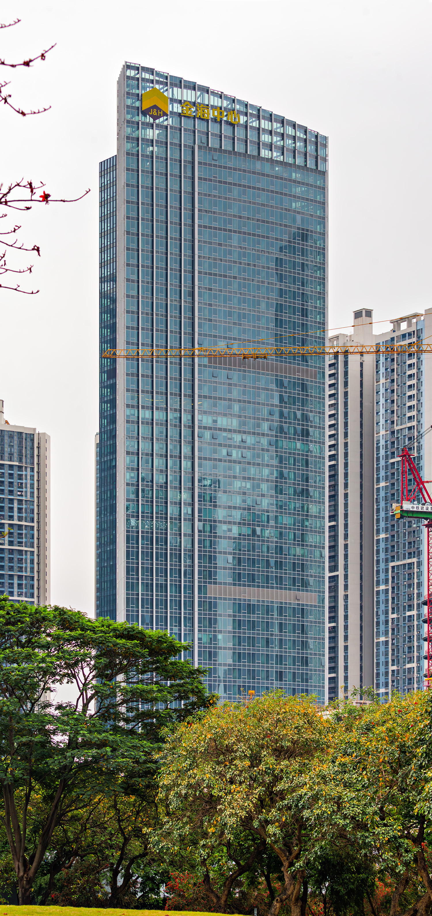 Jinhai M City (West Office Tower), Foshan - View from the northwest. © Mathias Beinling