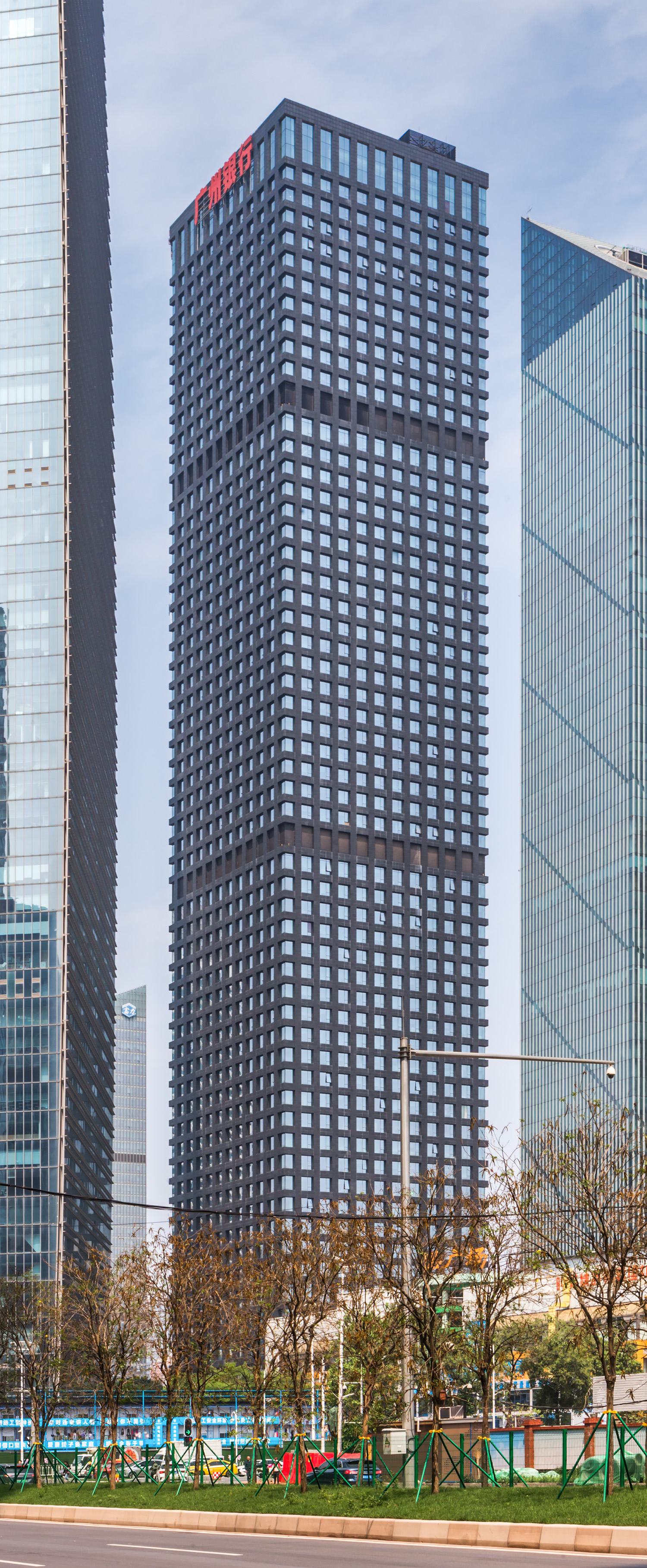 Bank of Guangzhou Tower, Guangzhou - View from the southeast. © Mathias Beinling