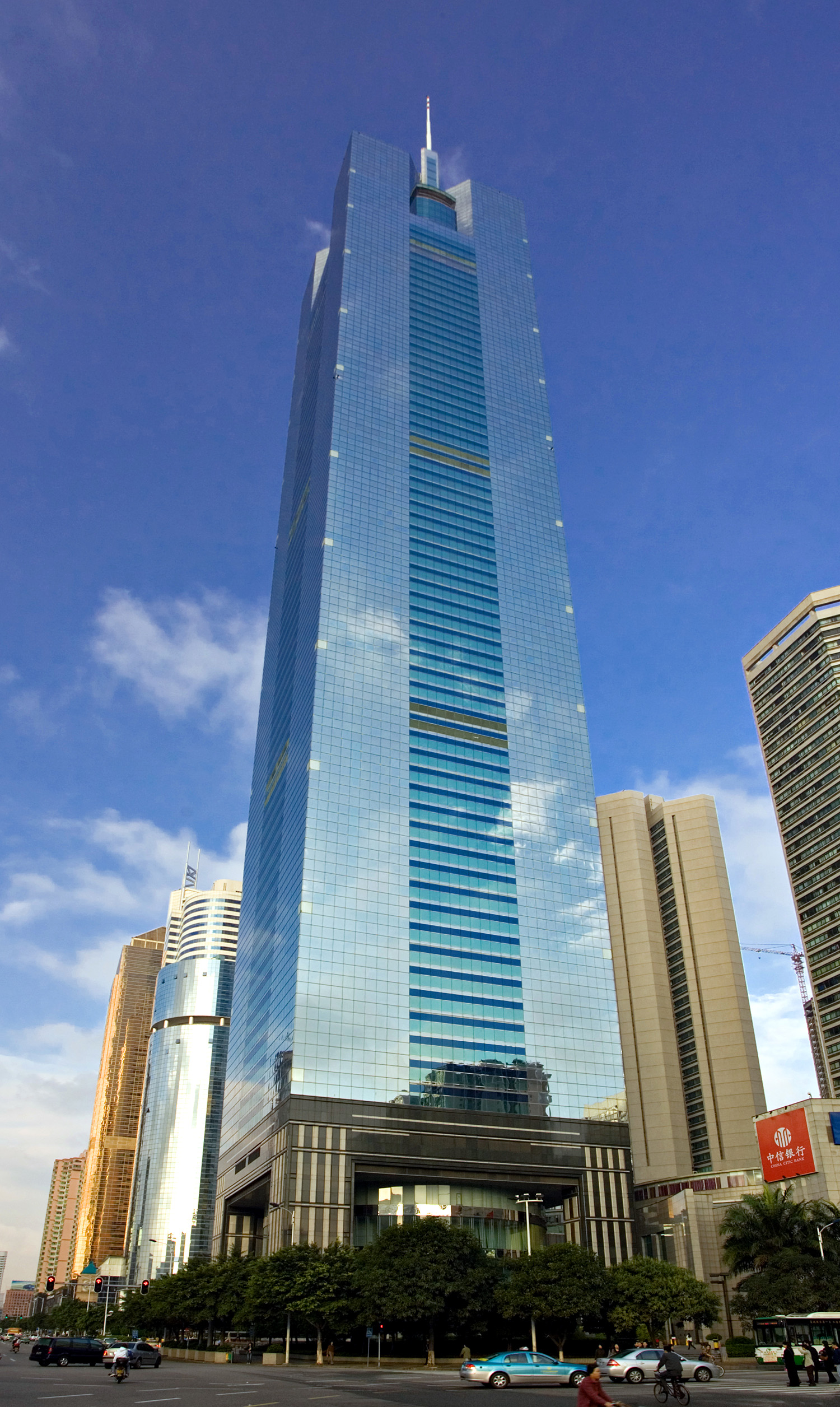 CITIC Plaza, Guangzhou - View from the southeast. © Mathias Beinling