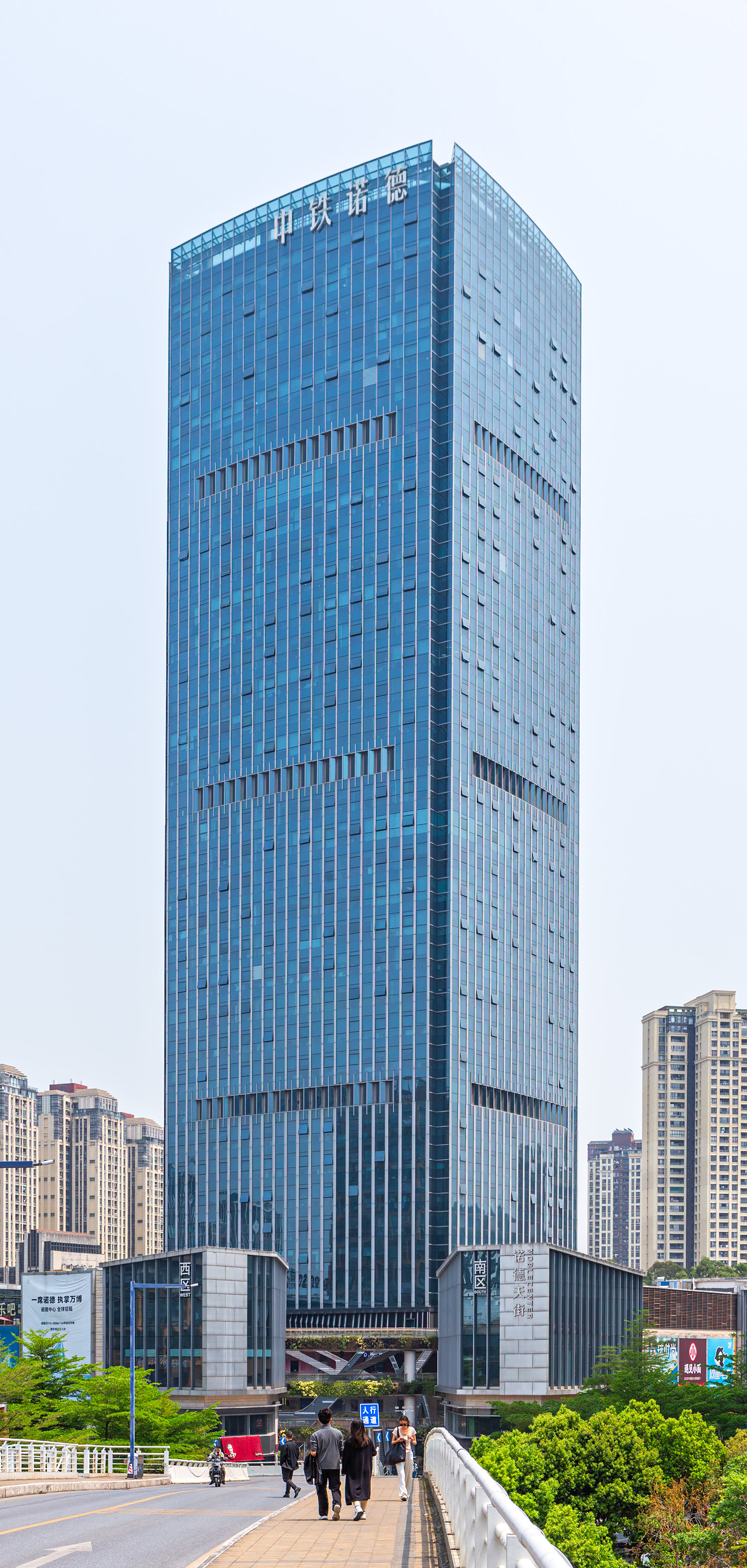 CREC Noble Center, Guangzhou - View from the southwest. © Mathias Beinling