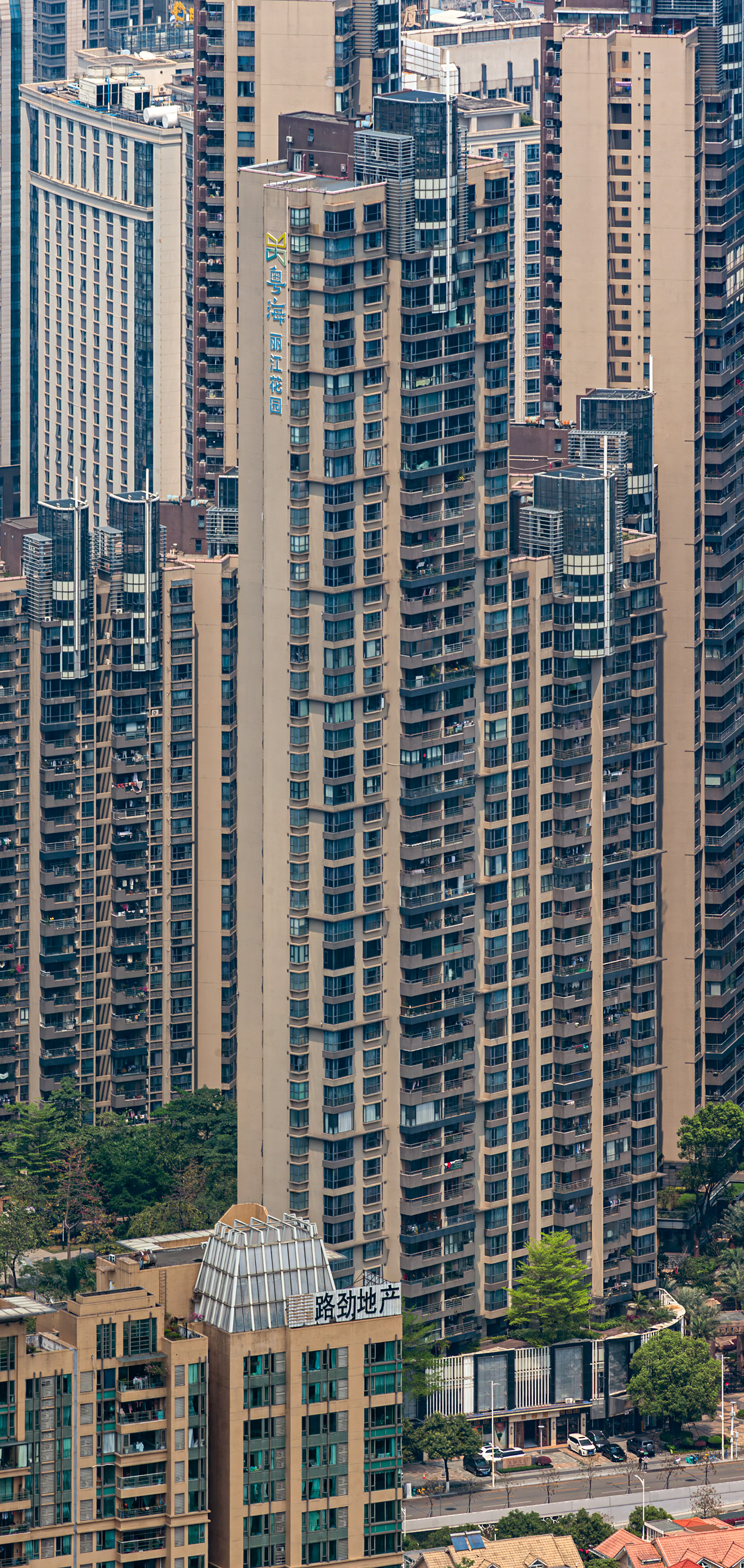 Guangdong Lijiang Garden Tower A6, Guangzhou - View from Canton Tower. © Mathias Beinling