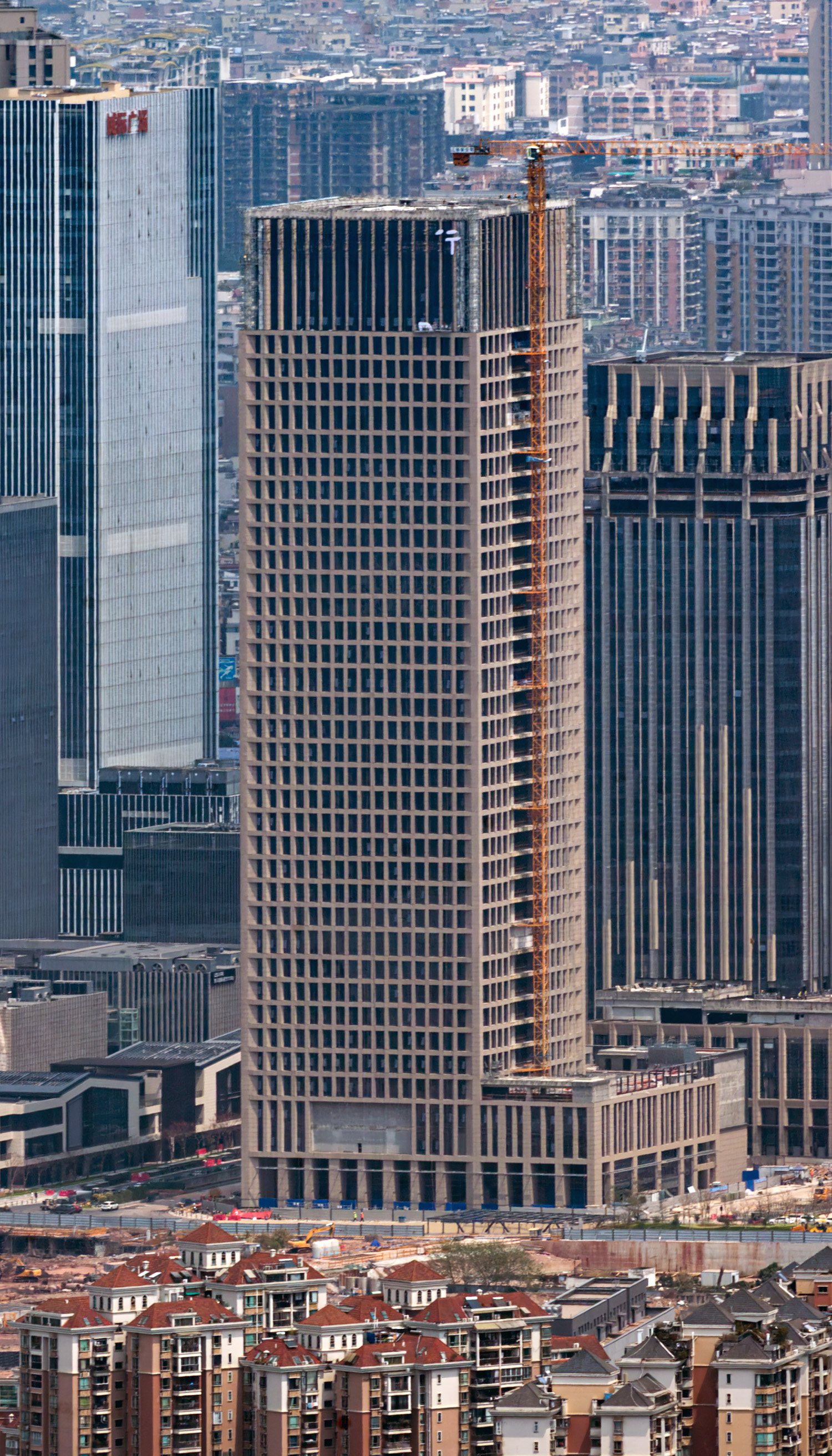 Guangdong Nanyue Bank Building, Guangzhou - View from Canton Tower. © Mathias Beinling