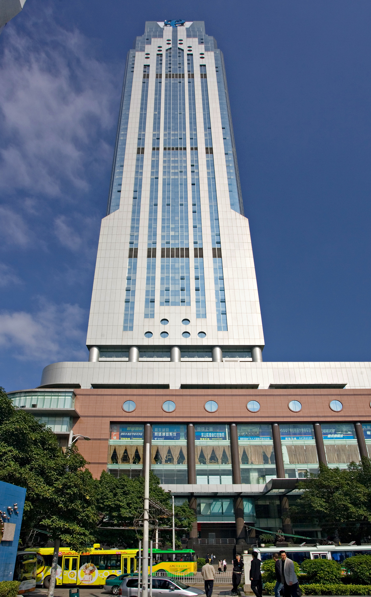 Guangdong Telecom Plaza, Guangzhou - View from the south. © Mathias Beinling