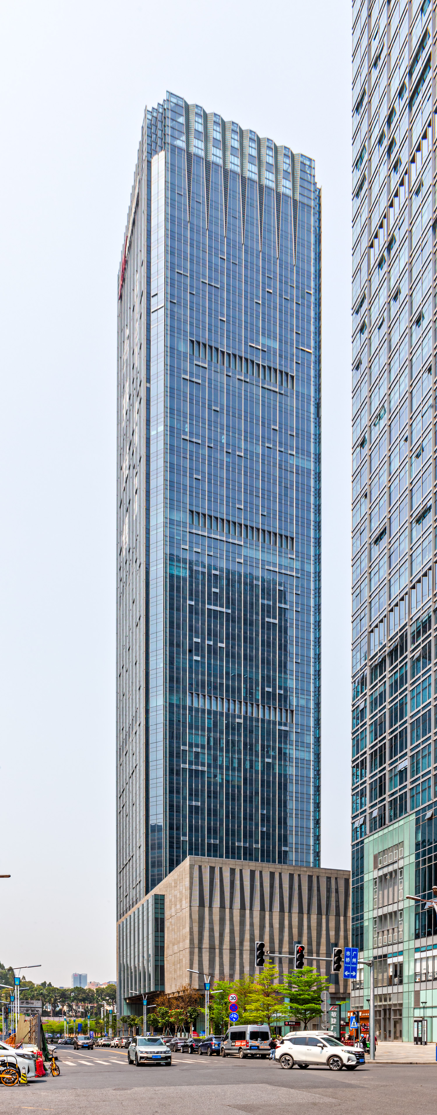 Guangzhou Nimble Square 1, Guangzhou - View from the east. © Mathias Beinling