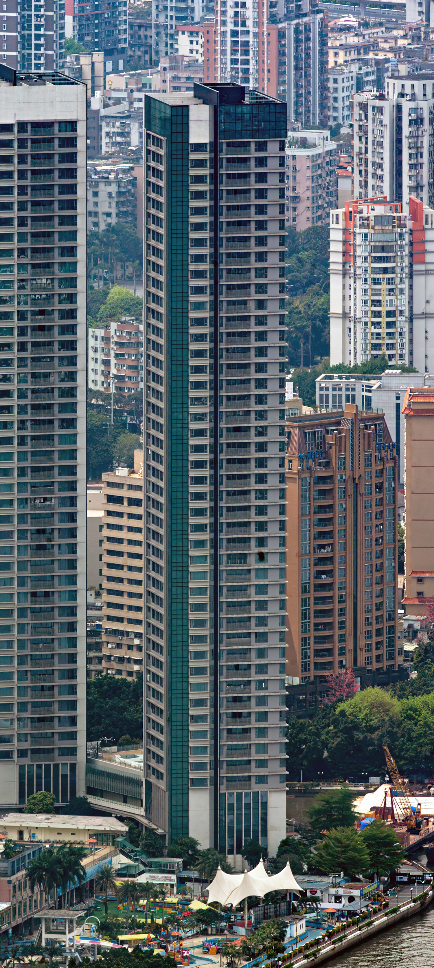 Haizhu Peninsula Garden Phase 3 (Tower 2), Guangzhou - View from Canton Tower. © Mathias Beinling