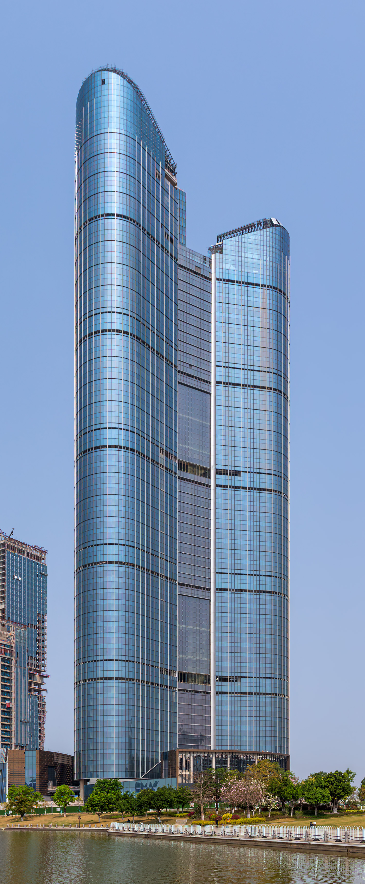 Jiulong Lake Knowledge Tower, Guangzhou - View from the southeast. © Mathias Beinling