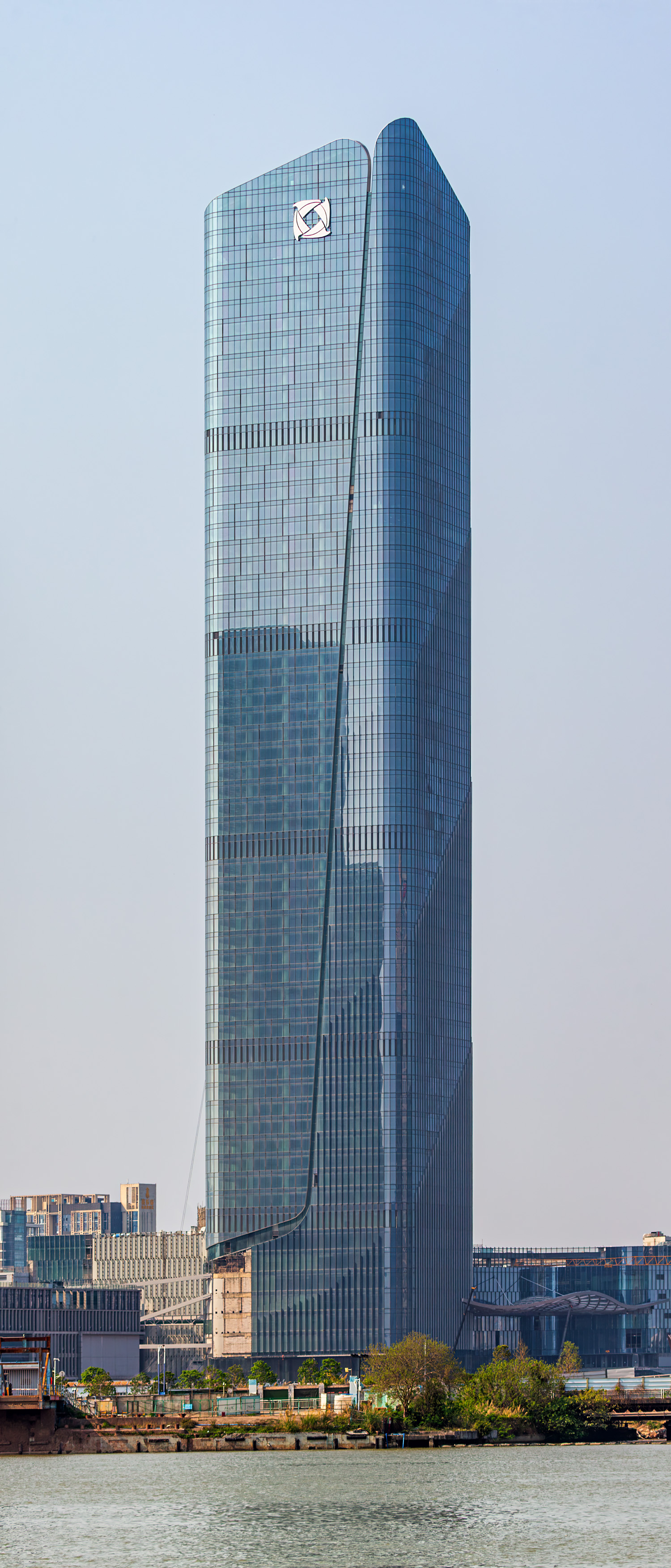 Junchao Plaza, Guangzhou - View across Pearl River. © Mathias Beinling